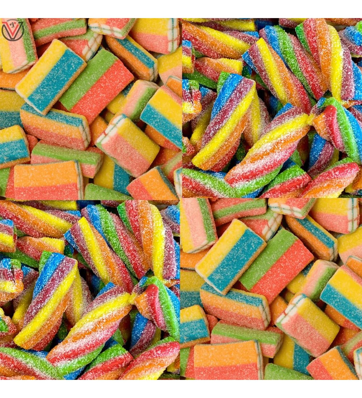 Damel Liquorice Bricks Sour Candy Shocks Bag 1kg - Sour Fruit Flavour Candy | Pick Any Type - Buy Online on GoSupps.com