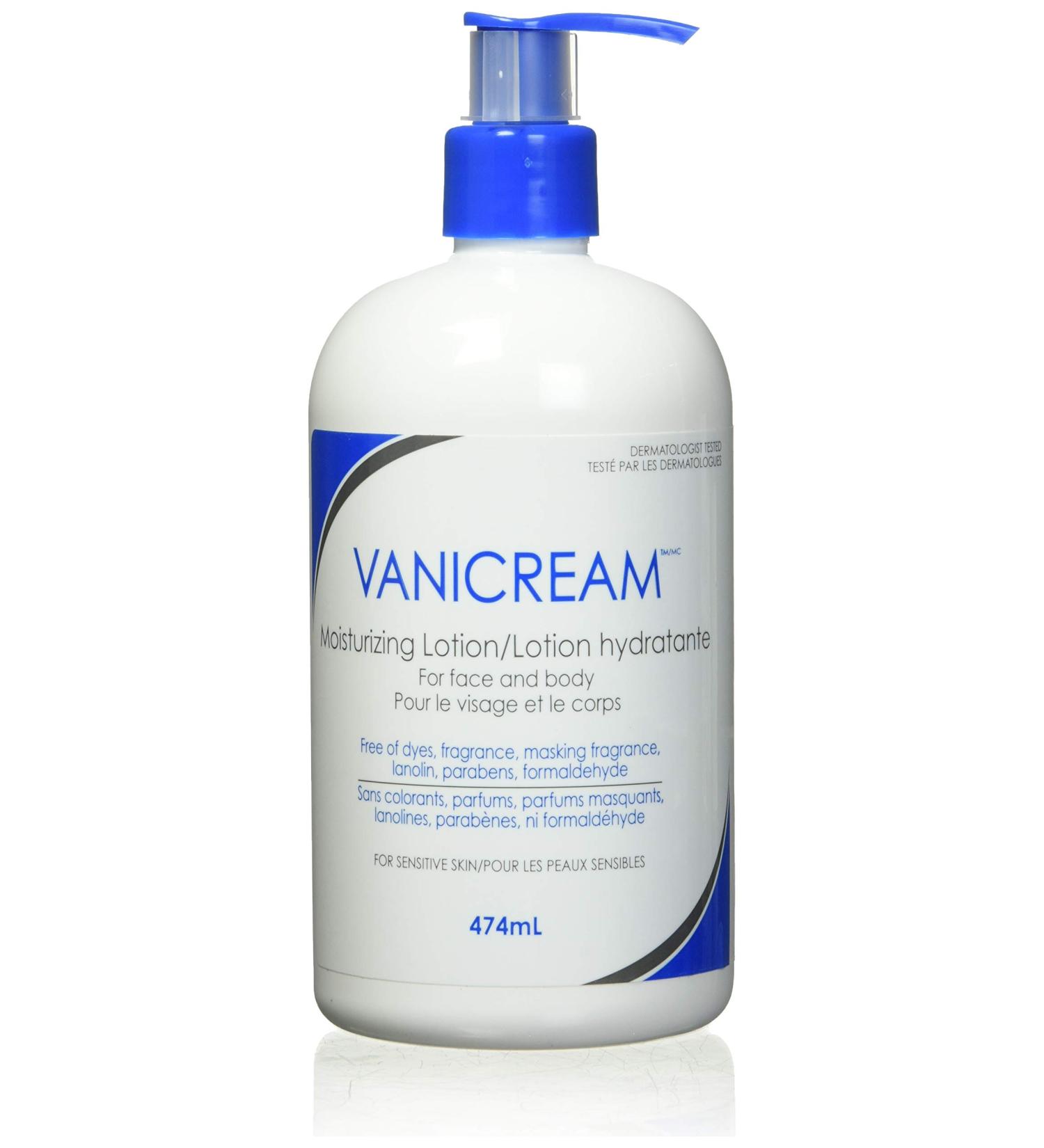 Vanicream Moisturizing Lotion Pump For Sensitive Skin Dermatologist Tested Fragrance and Paraben Free 474 mL Lite Lotion - Buy Online on GoSupps.com