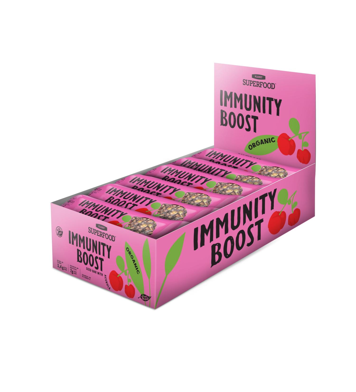 Organic Seed Bars with Acerola - 24 x 35g - Immunity Boost - High Fiber Snack - Buy Online on GoSupps.com