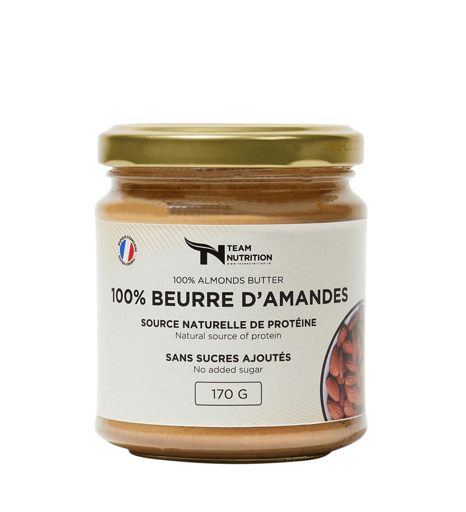 ALMOND BUTTER 100% NATURAL GOOD FATTY ACIDS | No Additives or GMOs | Source of Energy & Essential Nutrients | Ideal for Sports - Buy Online on GoSupps.com