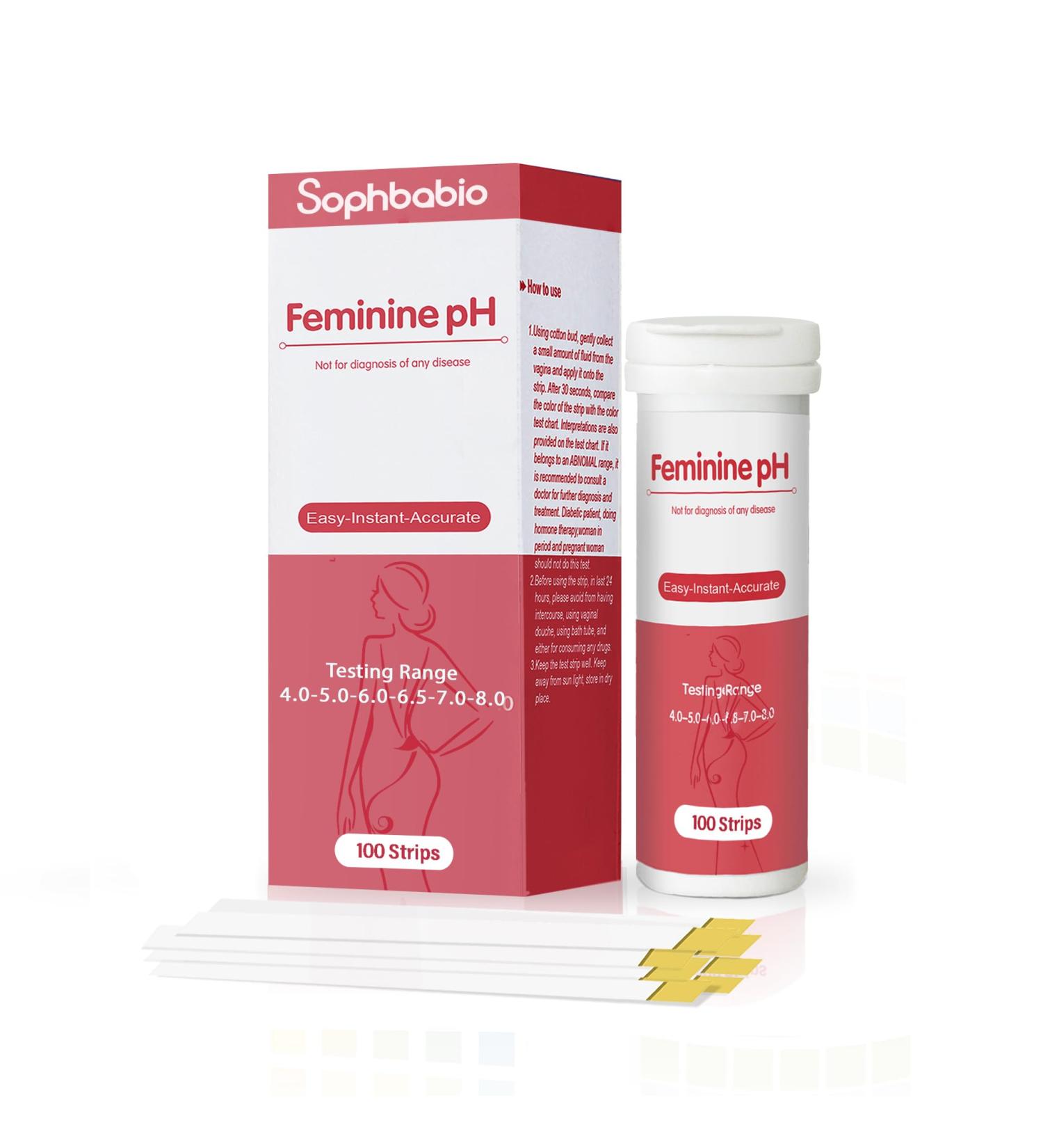 Vaginal Health pH Test Strips - 100 Count for Accurate Home Monitoring of Intimate pH Balance - Buy Online on GoSupps.com