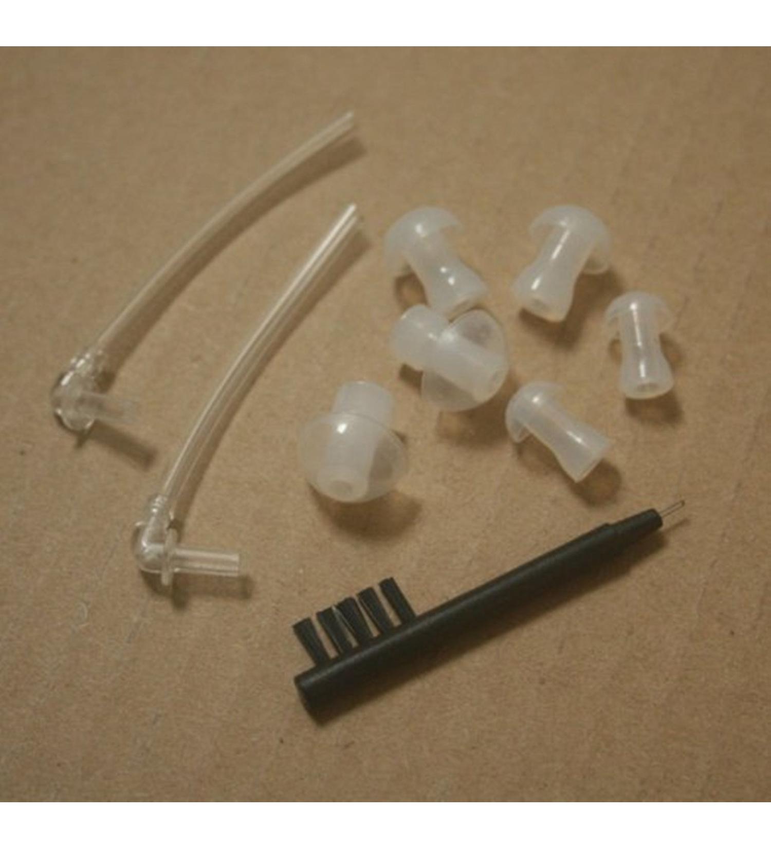 Hiibaby 2 x Sound Tubes + 6 x Ear Plugs/Pieces/Domes + 3in1 Hearing Aids Cleaning Tool - Buy Online on GoSupps.com