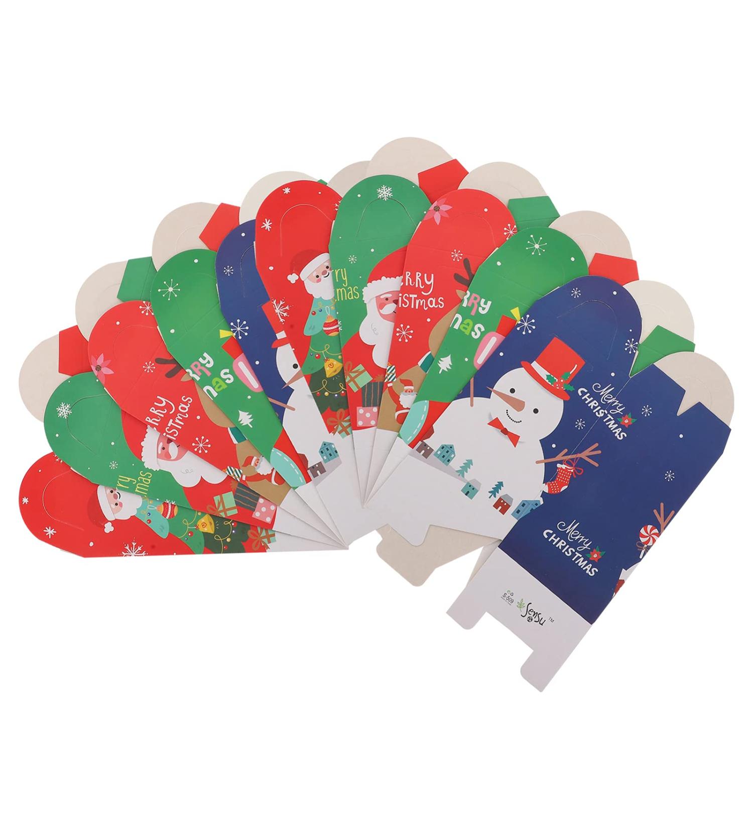 Cabilock Christmas Goody Boxes 20pcs Cookie Candy Boxes Xmas Treats Party Favors - Buy Online on GoSupps.com