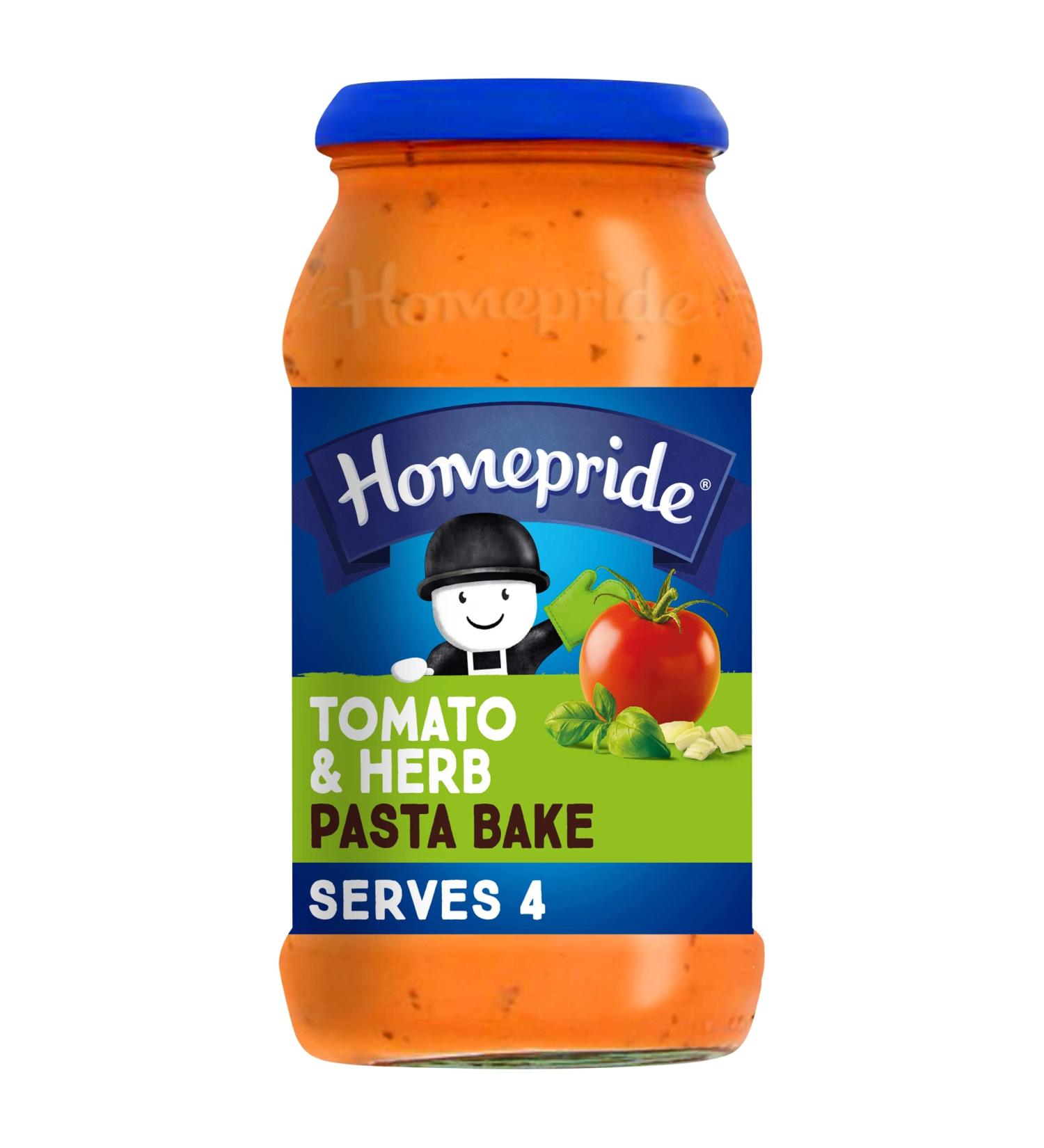 Homepride Creamy Tomato & Herb Pasta Bake 485g Jar - Delicious and Easy Dinner Option - Buy Online on GoSupps.com