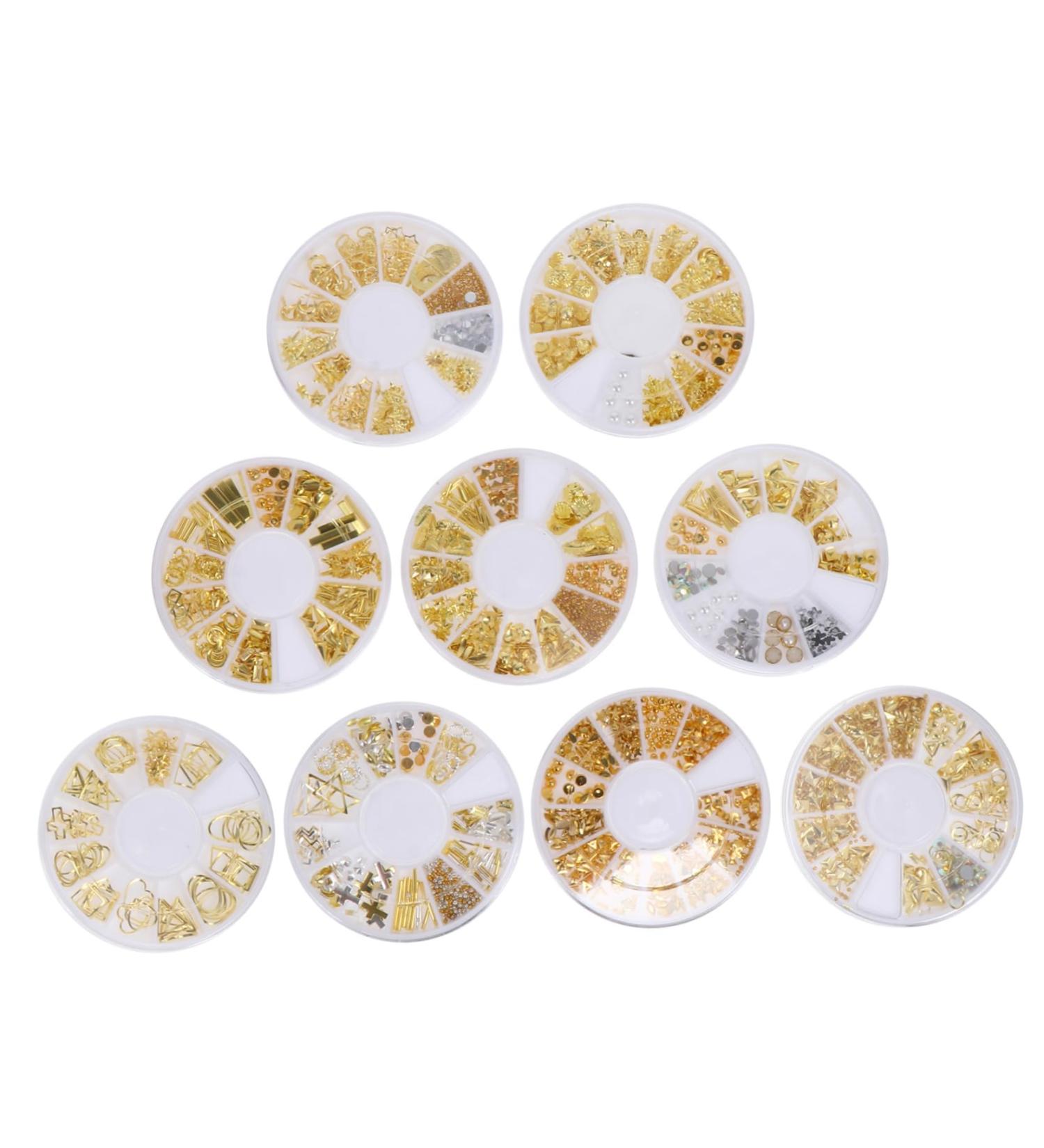 FRCOLOR 18 Boxes Nail Art Accessories Decor Nail Accessories Nail Art Charm Nail Art Studs Nail Charm Sticker 3d Diy Manicure Ornament Nail Studs Nail Art Supplies Rivet Plastic - Buy Online on GoSupps.com