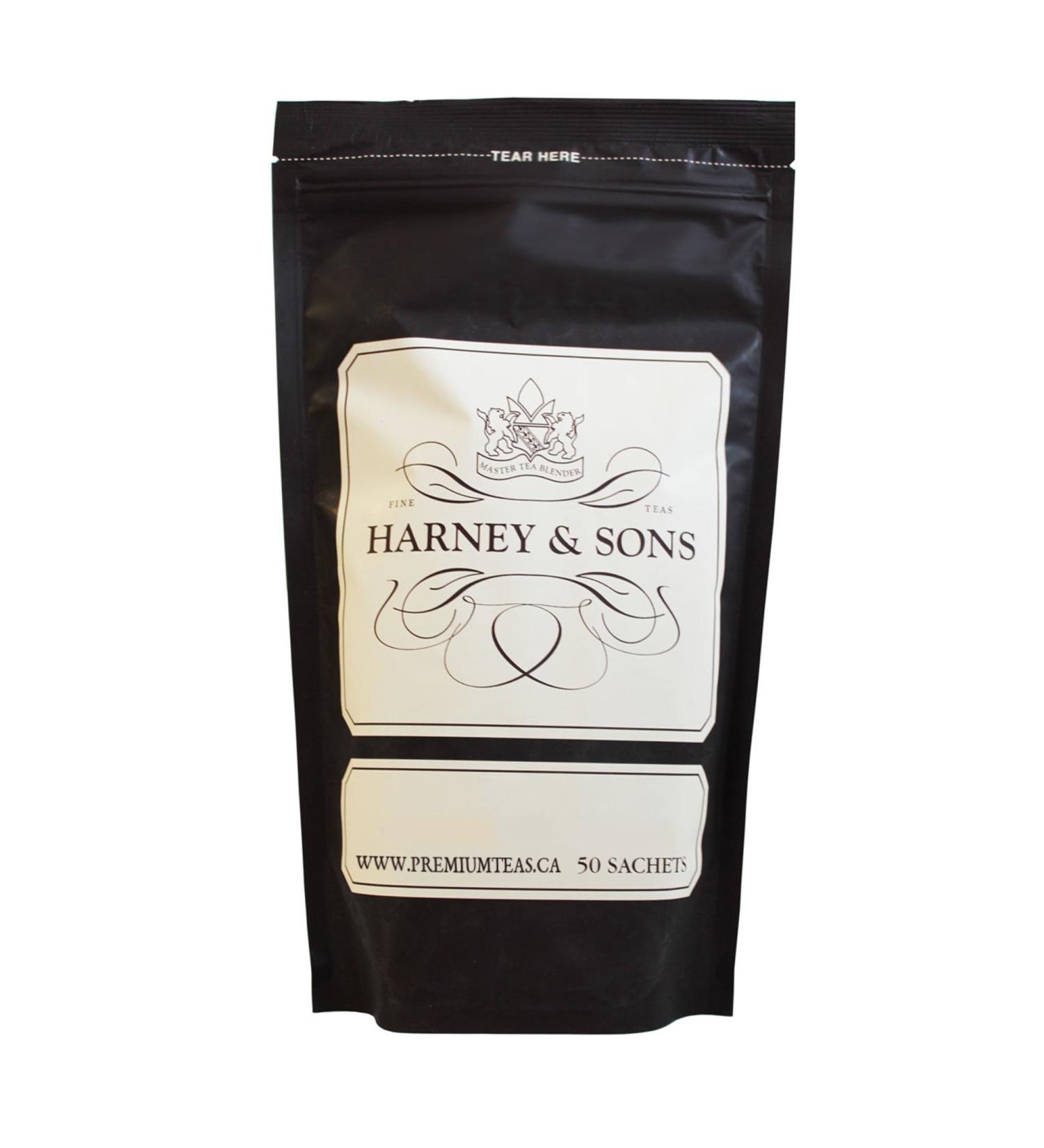 Harney & Sons TROPICAL GREEN TEA Loose Leaf Full Leaf Whole Leaf - 50 sachets whole leaf tea bags