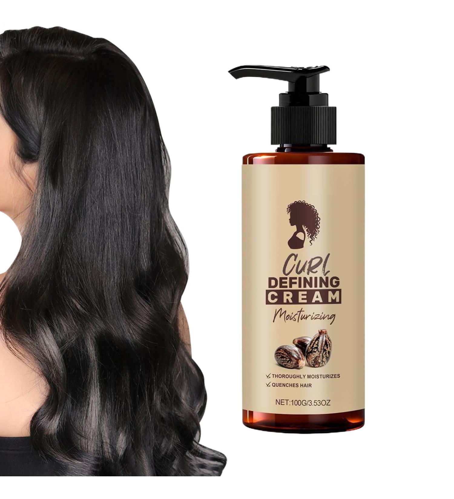 MFYOUPK Curl Cream 100ml Curly Hair AntiFrizz Defining Lotion Long Lasting Strengthening Lotion For Frizzy Dry Wavy Hair Women Girls AntiFlizz Daily Use Morning and Night - Buy Online on GoSupps.com