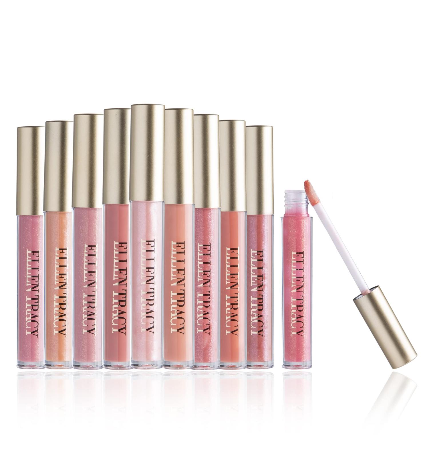 ELLEN TRACY 10 Pc Lip Gloss Collection in Pink Shades - Girls Lip Gloss Set 1oz (Pack of 1) - Buy Online on GoSupps.com