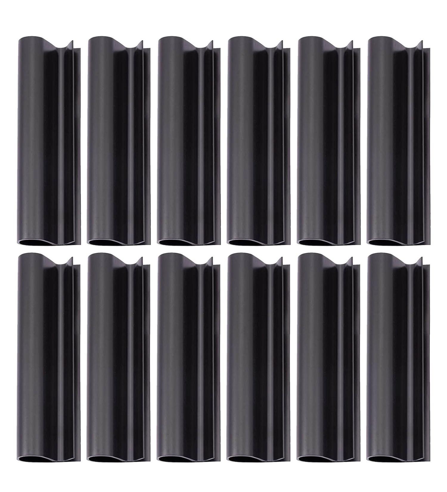 Pool Clip Windproof Pool Clamp | Rust Resistant Black Pool Wind Clips to Protect Swimming Pool with Greenhouse Film Hulzogul 12pcs - Buy Online on GoSupps.com