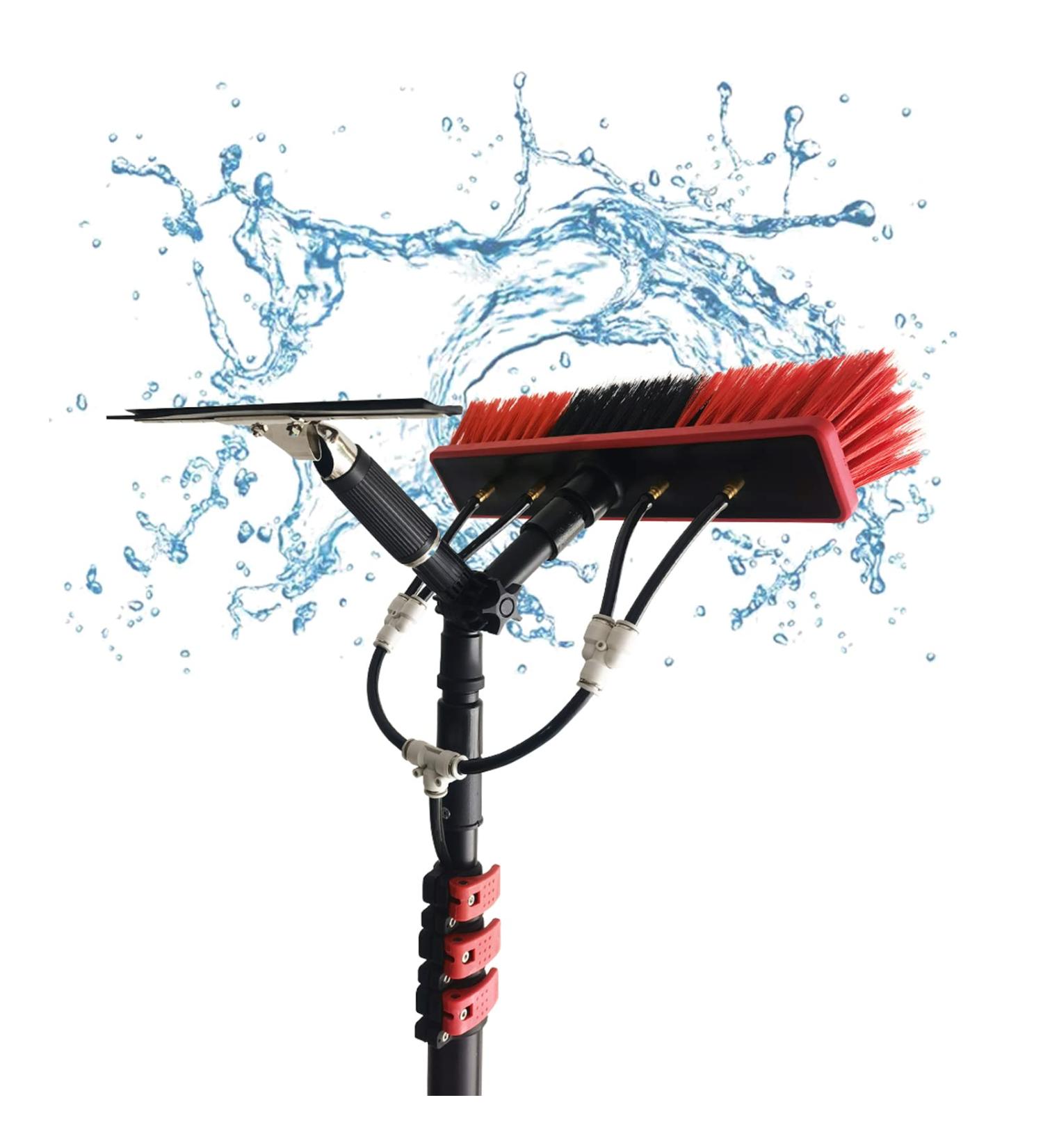 Window Cleaning Pole Water Fed Telescopic Brush Extendable Suitable For Photovoltaic Panel CleaningTrucks Windows-12FT(3.6m) - Buy Online on GoSupps.com