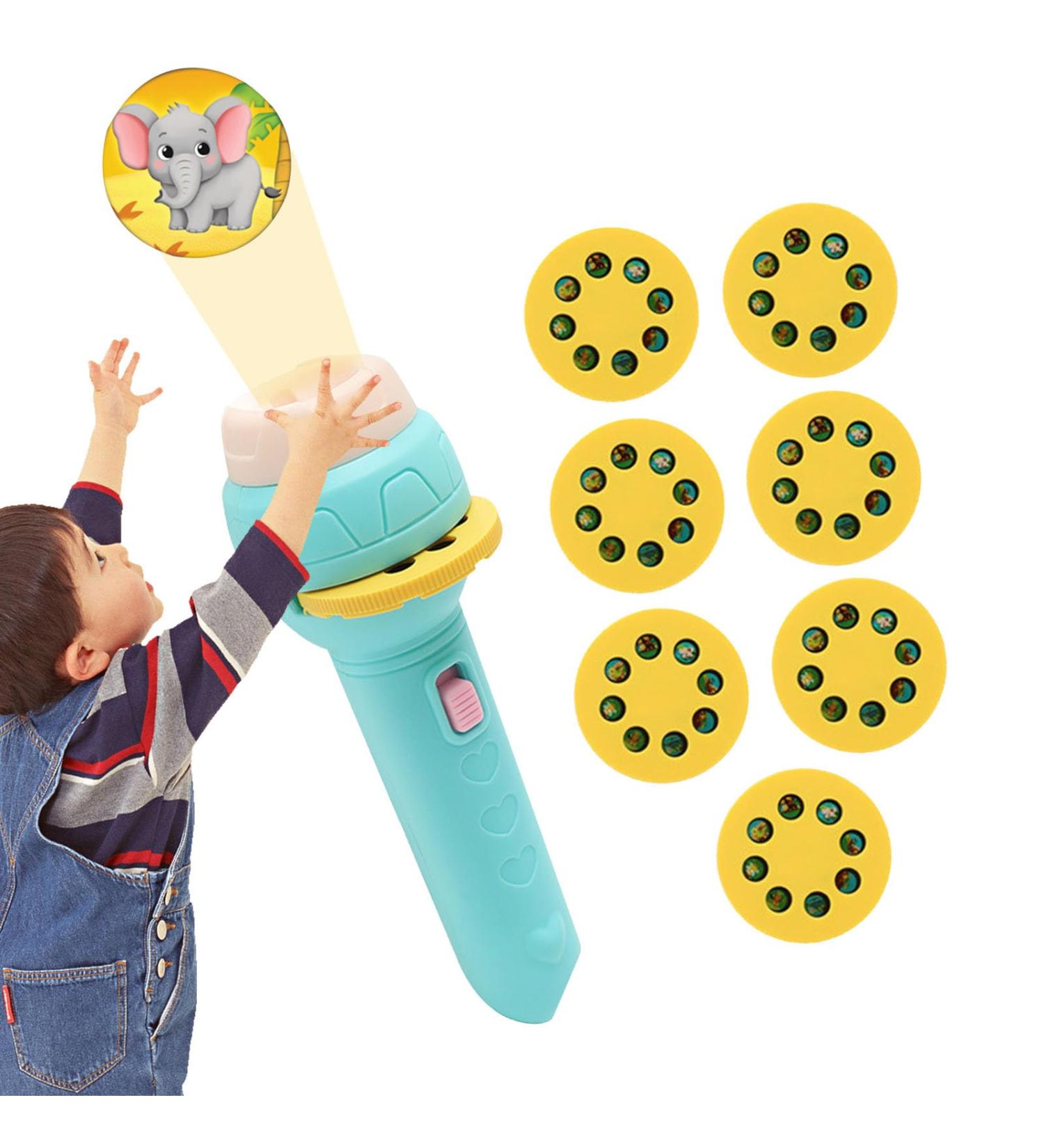 Huayeex Children's Projector Toys | Portable Flashlight Night Light for Learning & Bedtime Fun - Buy Online on GoSupps.com