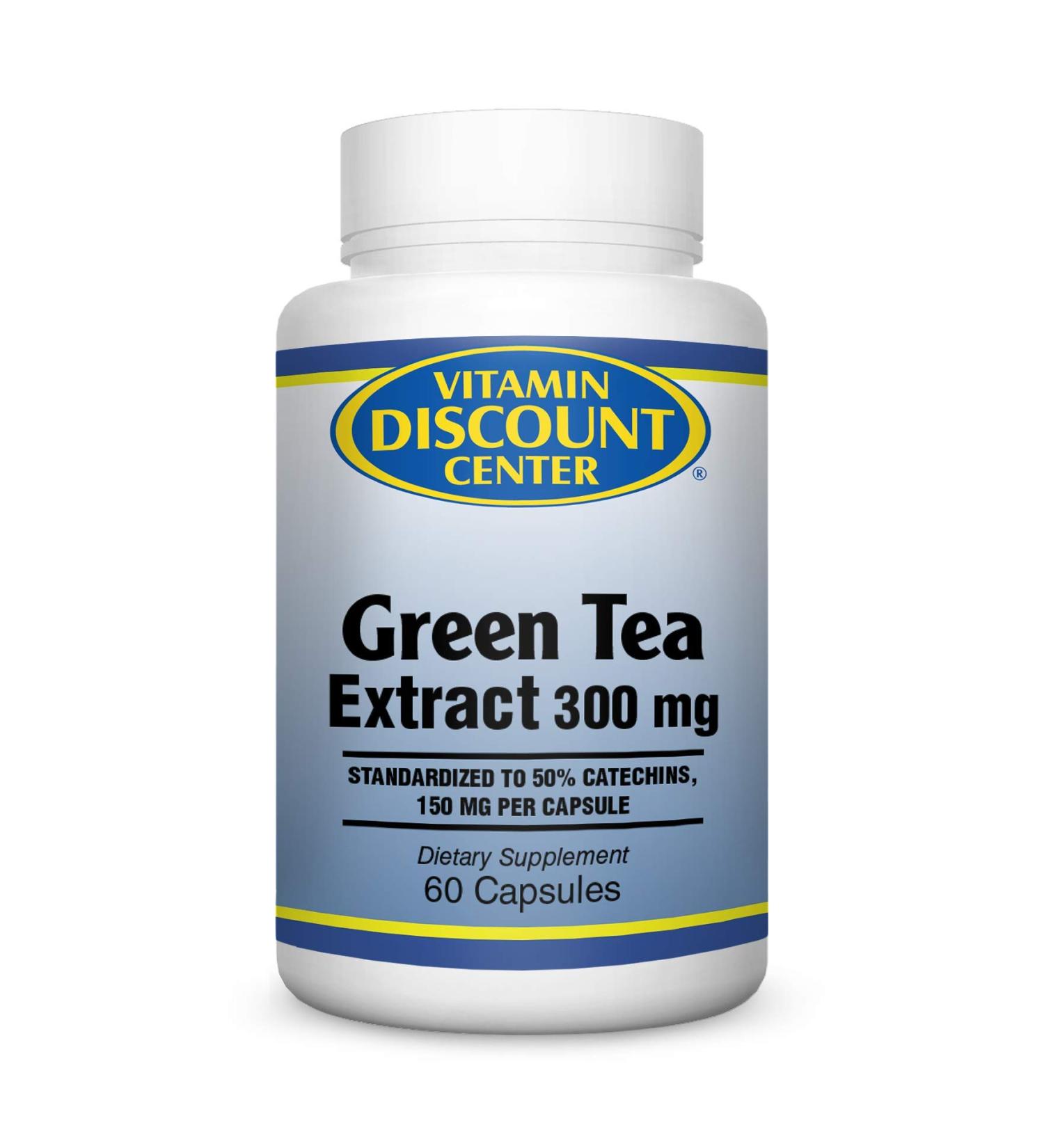 Vitamin Discount Center Green Tea Extract 300mg 60 Capsules - Buy Online on GoSupps.com