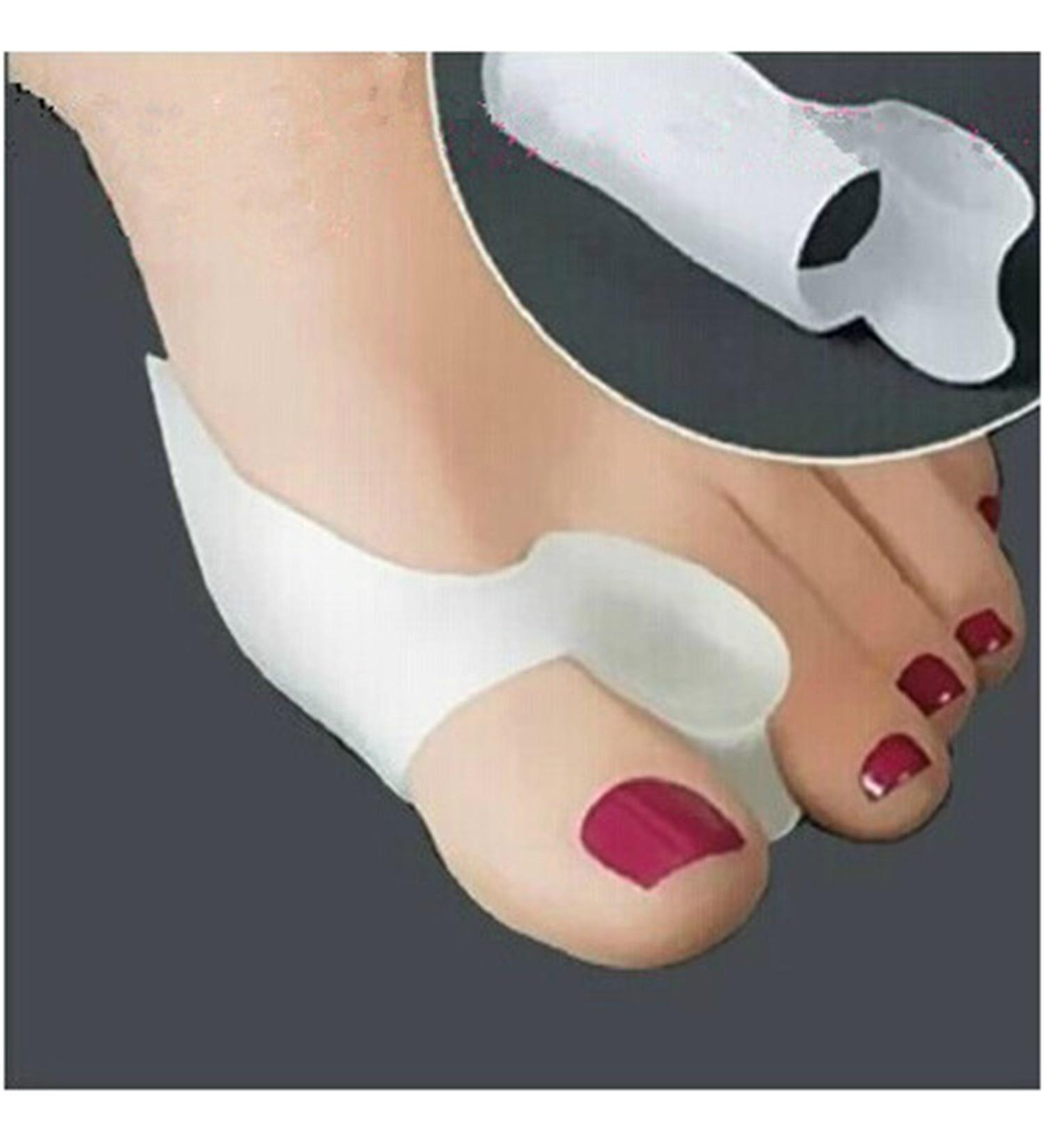 Toe Separator & Spreader | Careforyou - Pain Relief for Inflamed Feet | Align Toes & Protect Against Bale Infections - 1 Pair White - Buy Online on GoSupps.com