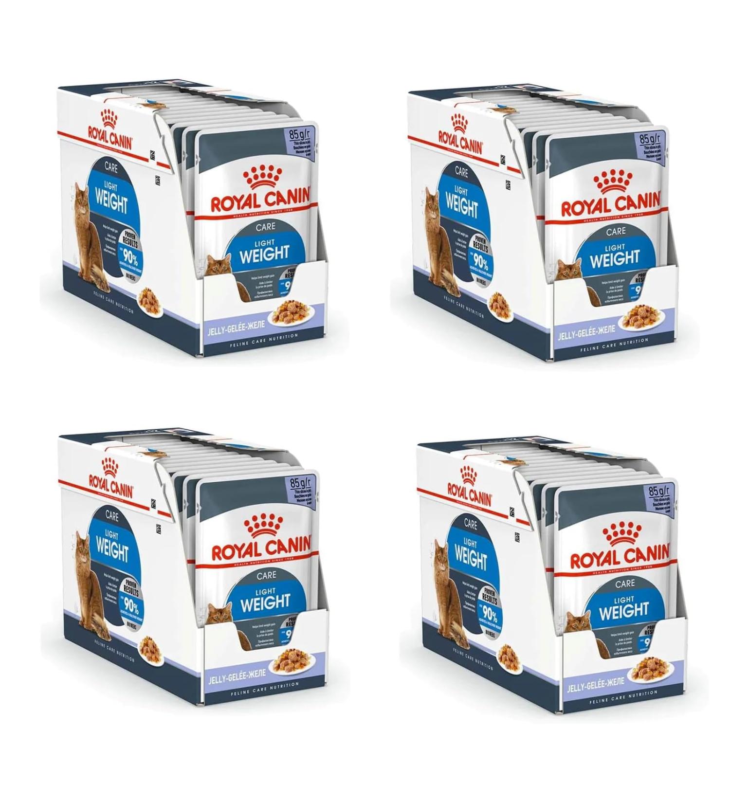 Royal Canin Light Weight Care Complete Adult Wet Cat Food in Jelly 48 x 85g - Buy Online on GoSupps.com