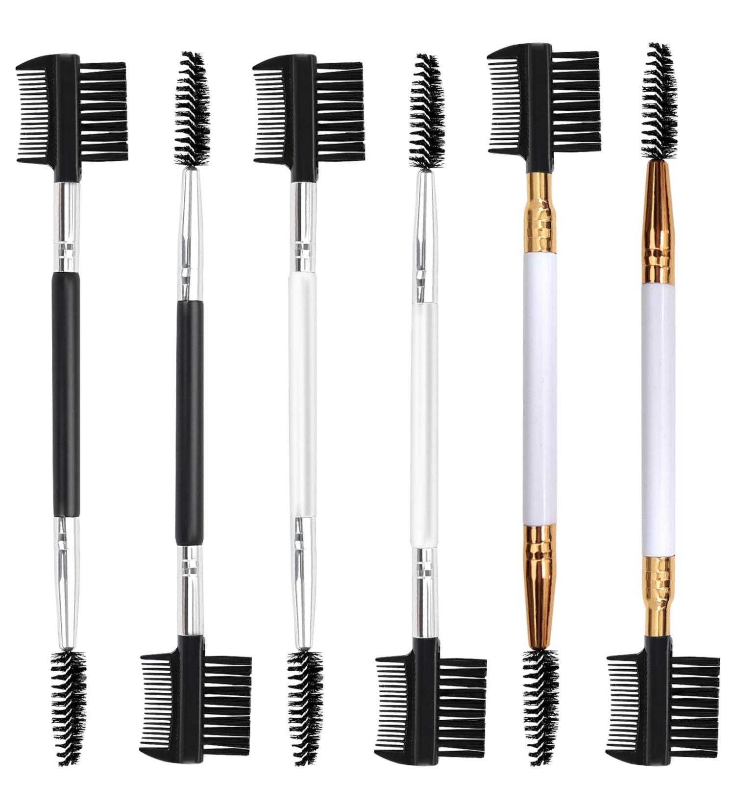 Buy 6 Pack 3 Head Eyebrow & Eyelash Shaper Comb | Makeup Grooming Tool with 3 Spoolie Brushes for Perfect Lashes & Brows - International Shipping Available - Buy Online on GoSupps.com