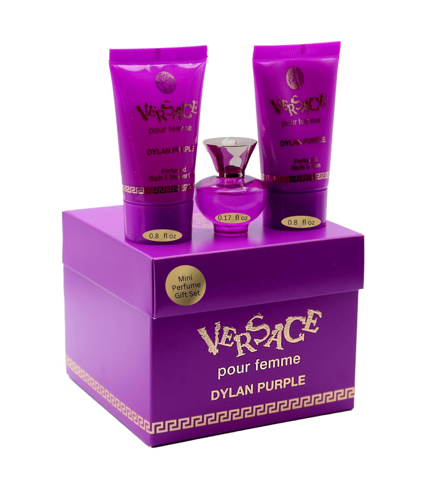 Versace Dylan Purple Perfume for Women Mini Gift Set EDP Trio Dylan Purple 0.57 Fl Oz (Pack of 3) - Buy Online on GoSupps.com
