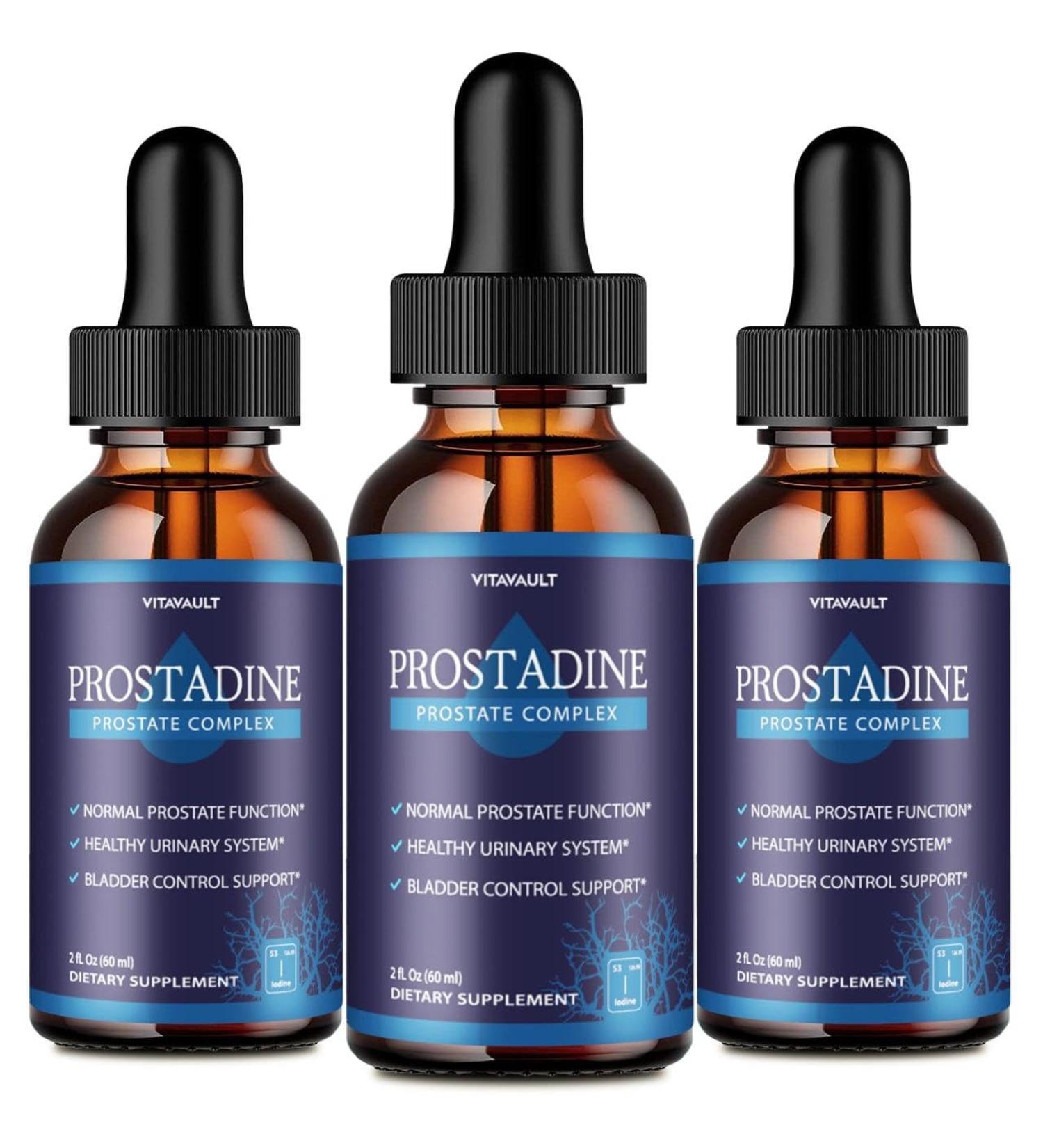 Vitavault Prostadine Potent Prostate Support Liquid Drops Highly-Rated Prostadine for Overall Prostate Wellness Easy-to-Use Dropper Form (3 Pack)