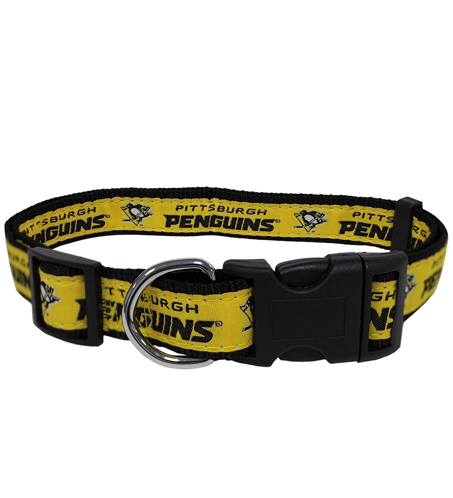 Pets First NHL Pittsburgh Penguins Small Collar for Dogs & Cats - Adjustable & Stylish Hockey Fan Gear - Buy Online on GoSupps.com