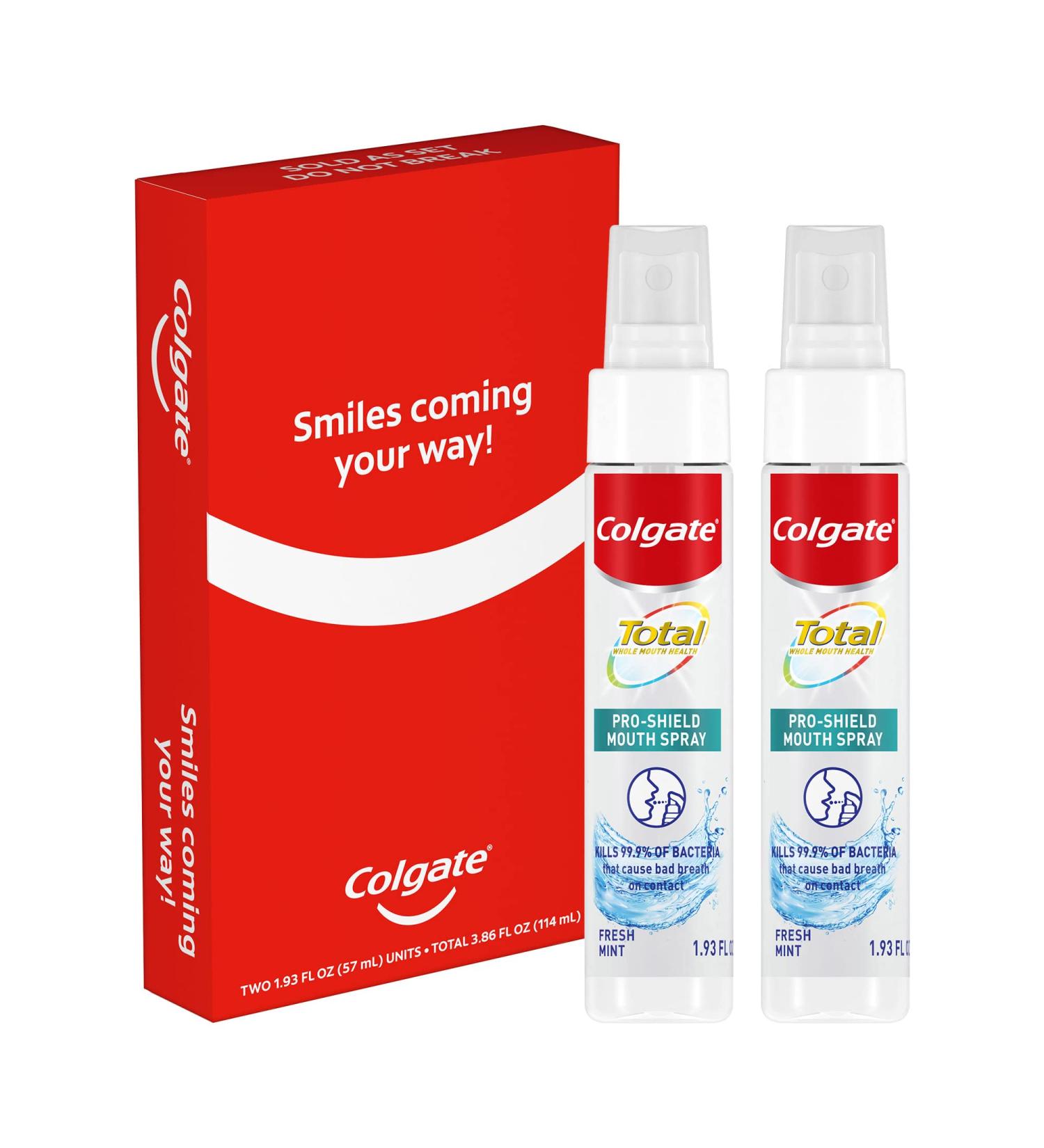 Colgate Total Mint Mouthwash Spray 1oz - 2 Pack - Buy Online on GoSupps.com