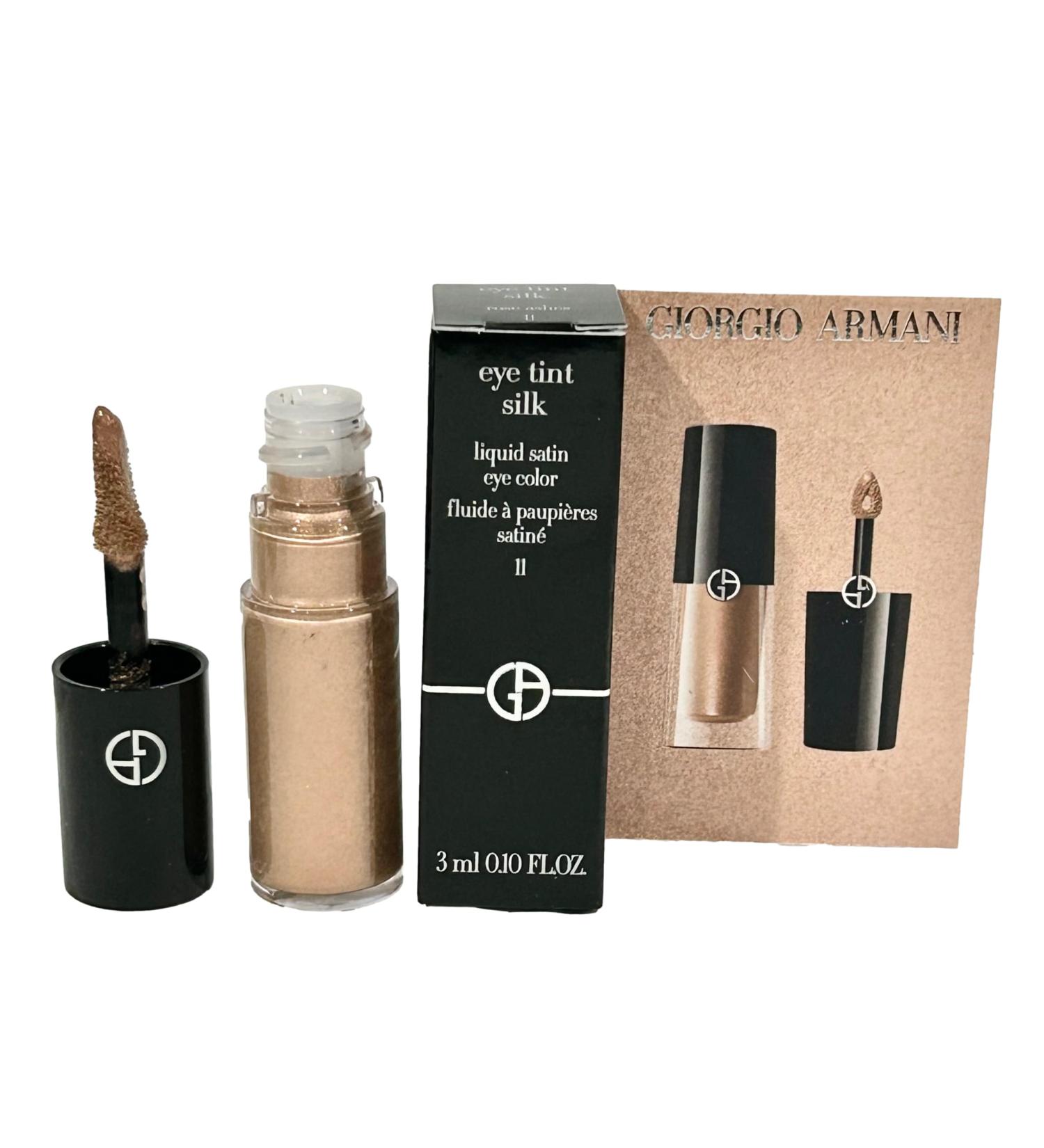 Giorgio Armani Mini Eye Tint Rose Ashes #11 - Silk Liquid Satin Eye Color (3ml) | International Shipping Available - Buy Online on GoSupps.com