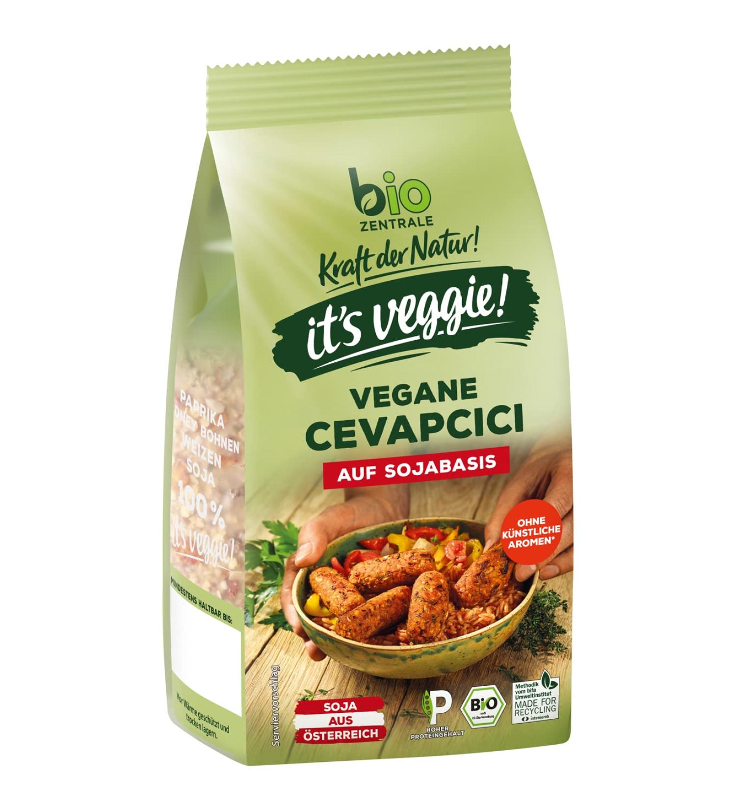 Buy Biozentrale Vegan Soy-Based Cevapcici 170g | High Protein | Authentic Austrian Flavor | International Shipping Available - Buy Online on GoSupps.com