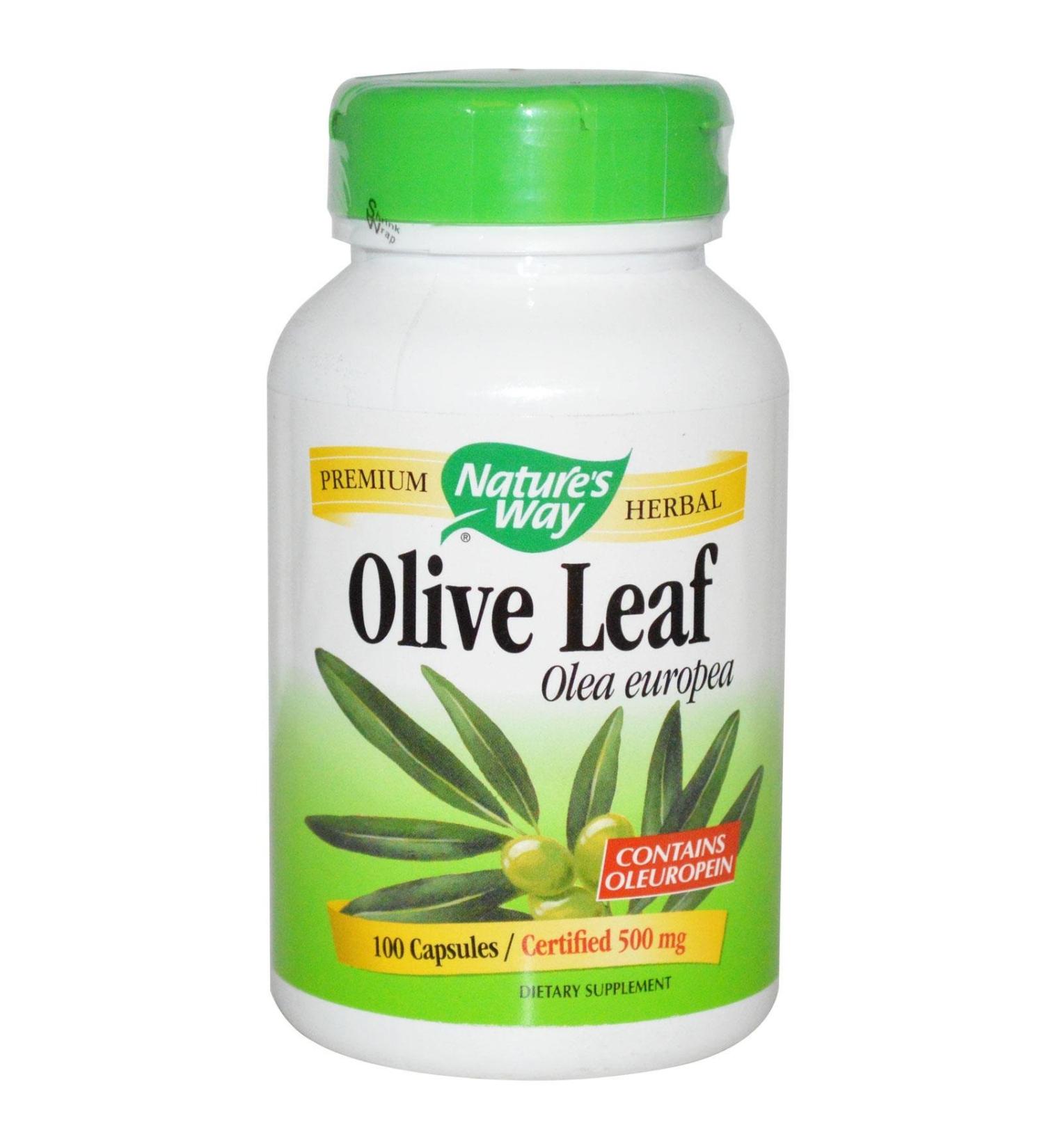 Nature's Way Olive Leaf 1500 mg 100 Vegan Capsules