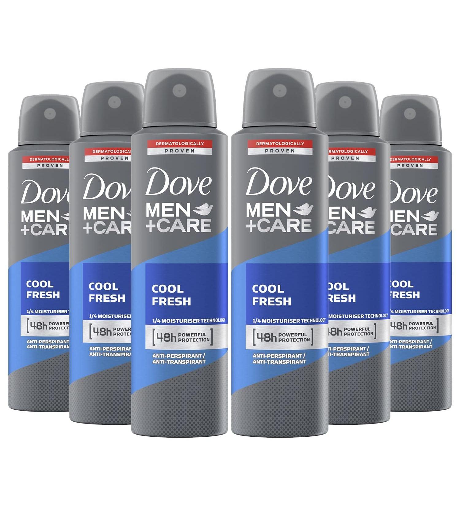 Buy Men + Care Cool Fresh Spray Deodorant & Anti-Perspirant 150ml International Version - Set of 6 | Best Anti-Perspirant for Freshness - Buy Online on GoSupps.com