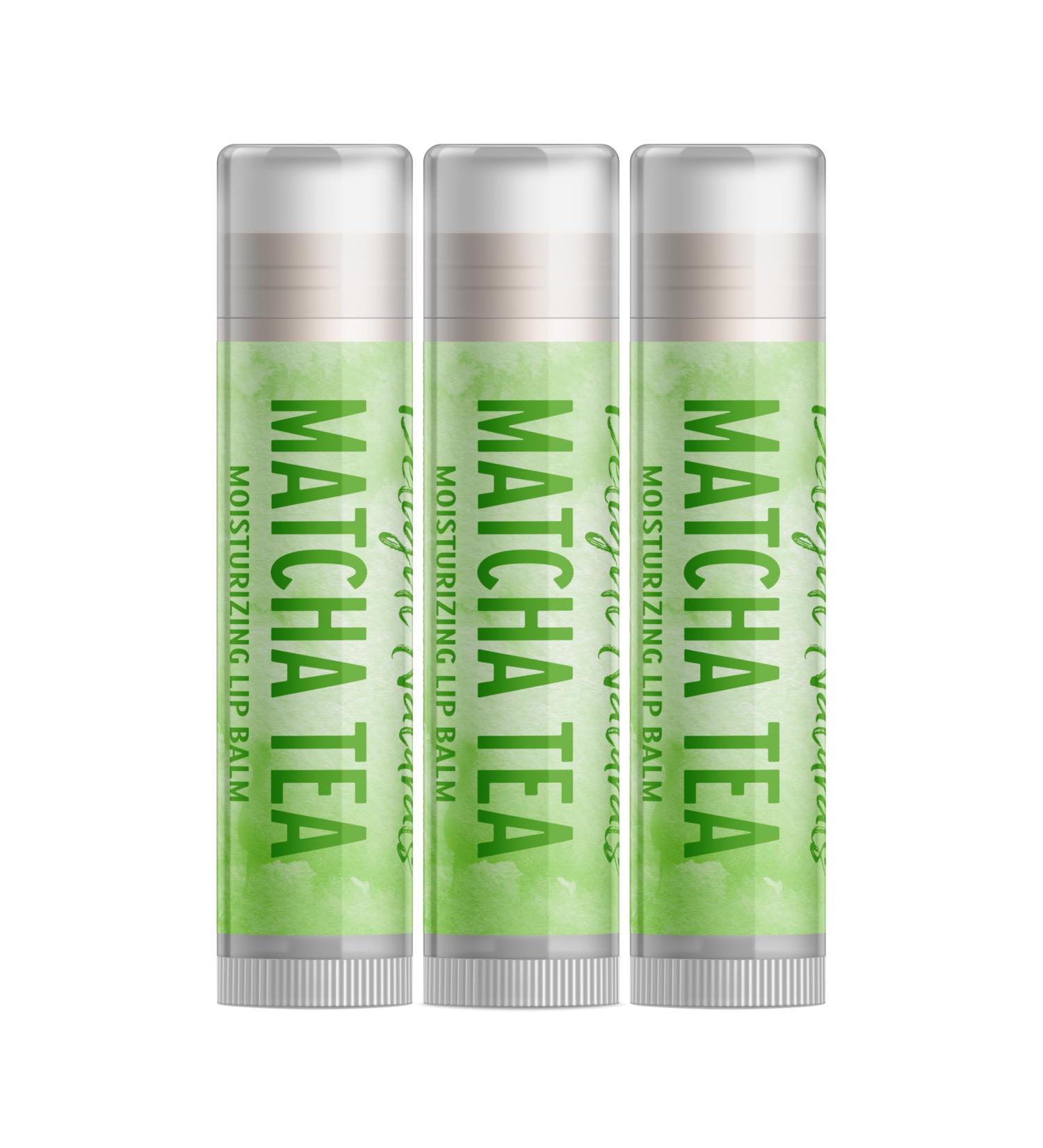 Delight Naturals Matcha Tea Lip Balm - Three Pack 3 Pack - Buy Online on GoSupps.com