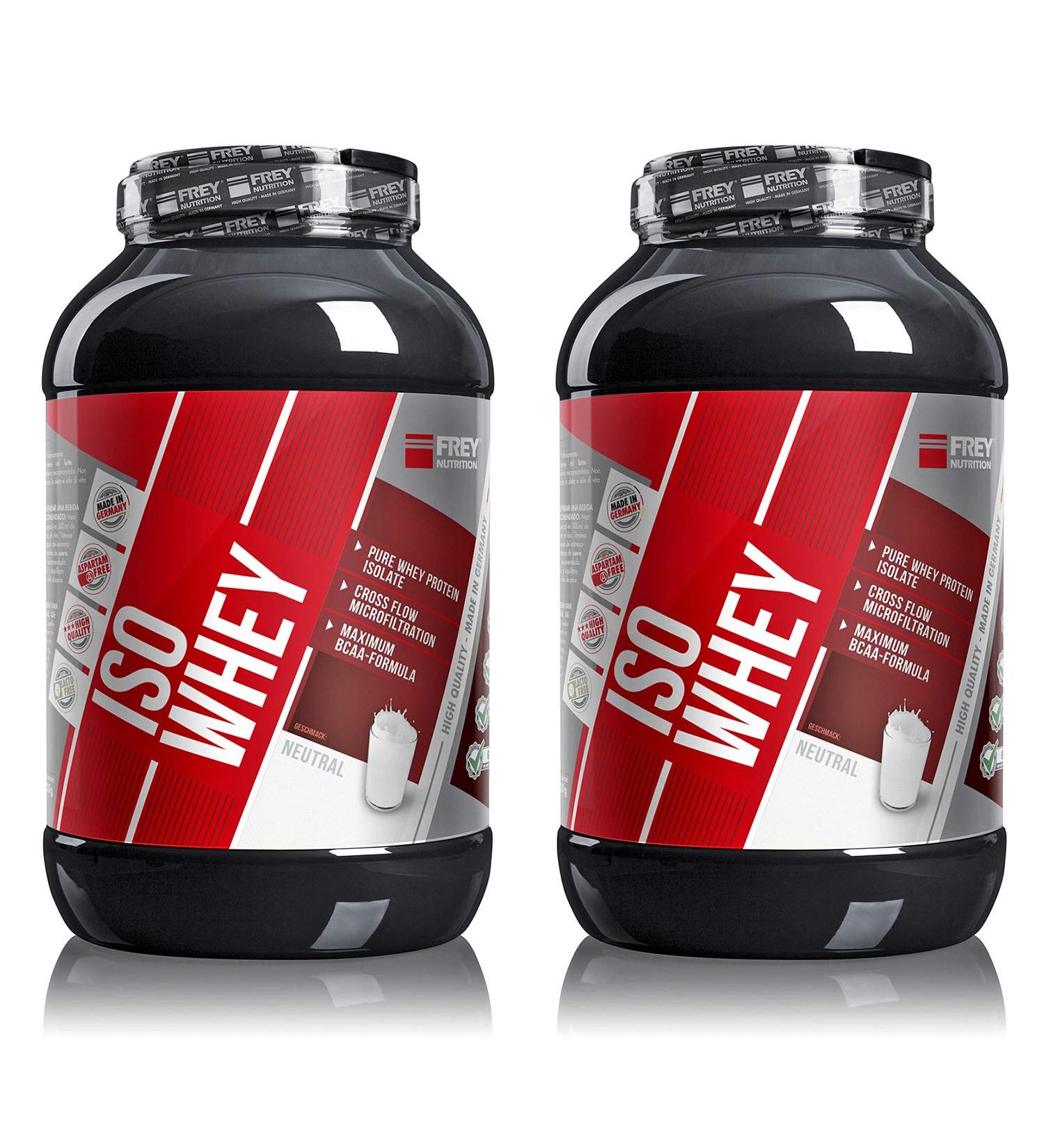 Frey Nutrition Iso Whey 2 x 2300g Can 2 Pack Neutral