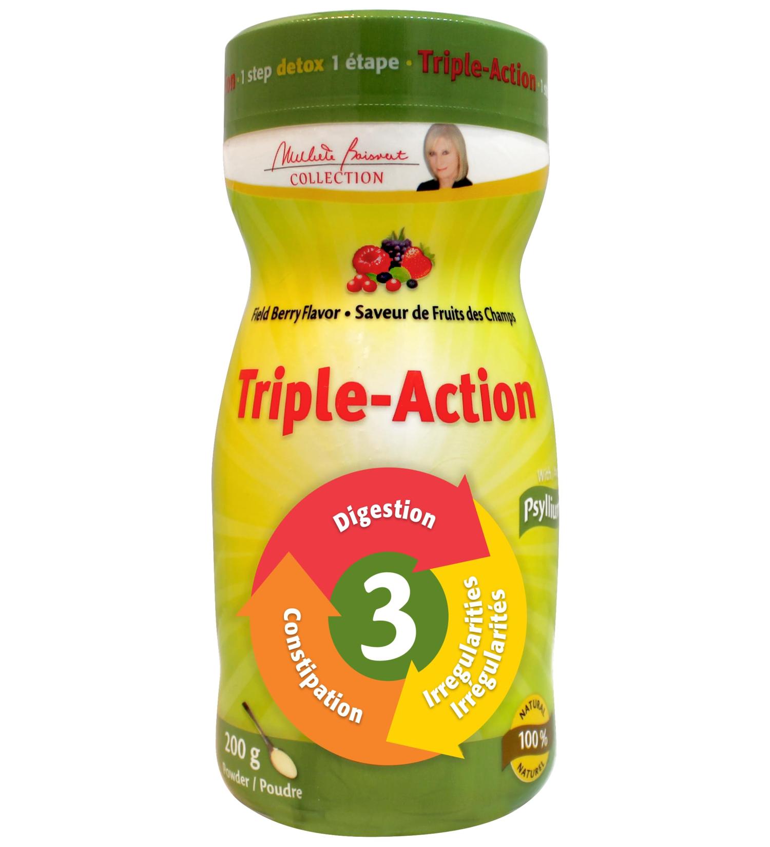 Triple-Action Powder Field Berry Flavor 200g - Gently Relieve Constipation Digestion and Irregularity