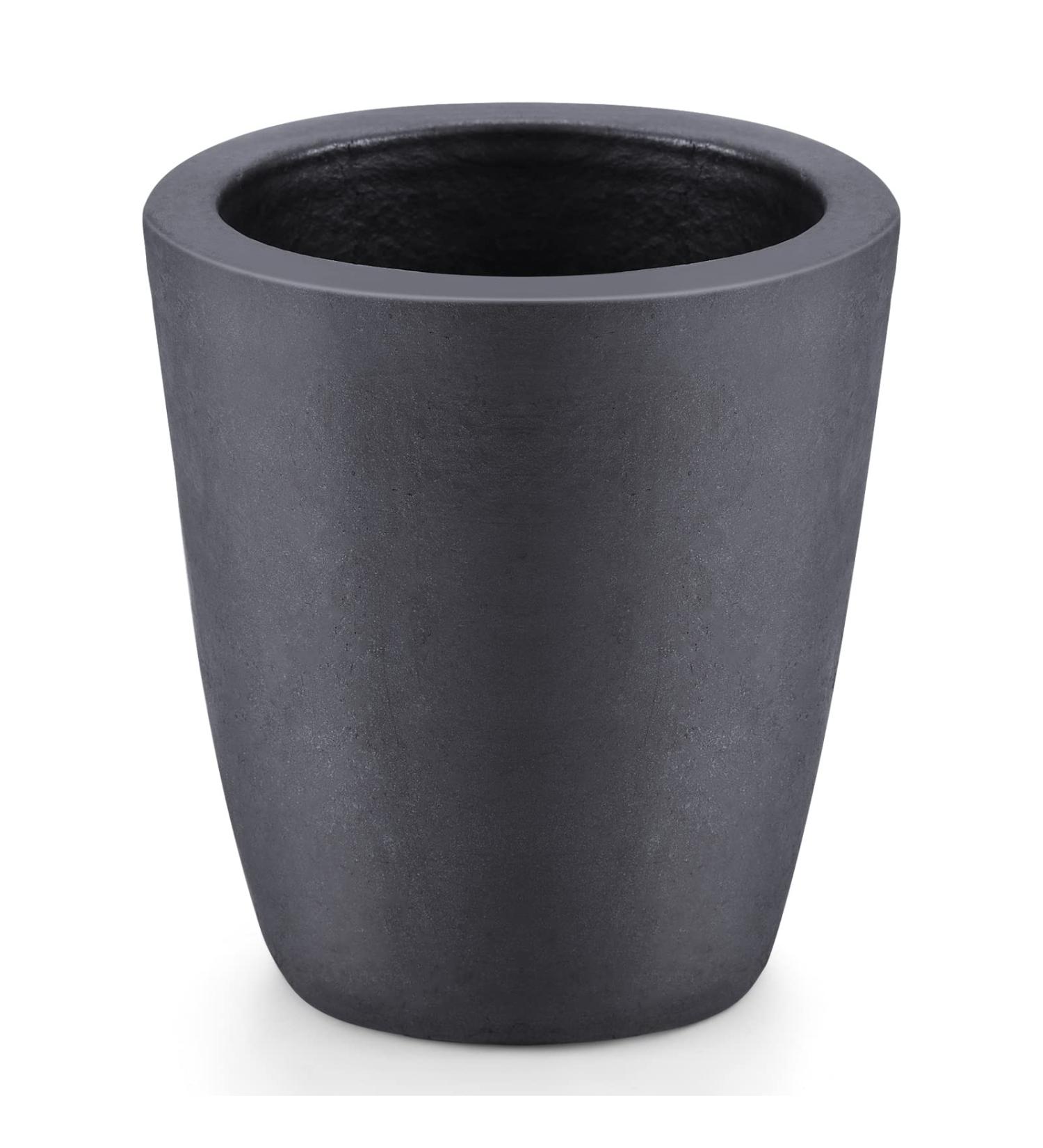 6kg Silicon Clay Graphite Crucible for Melting Metal - Black Foundry Cup Smelting Furnace for Gold Silver Copper Brass Aluminum Refining - Buy Online on GoSupps.com