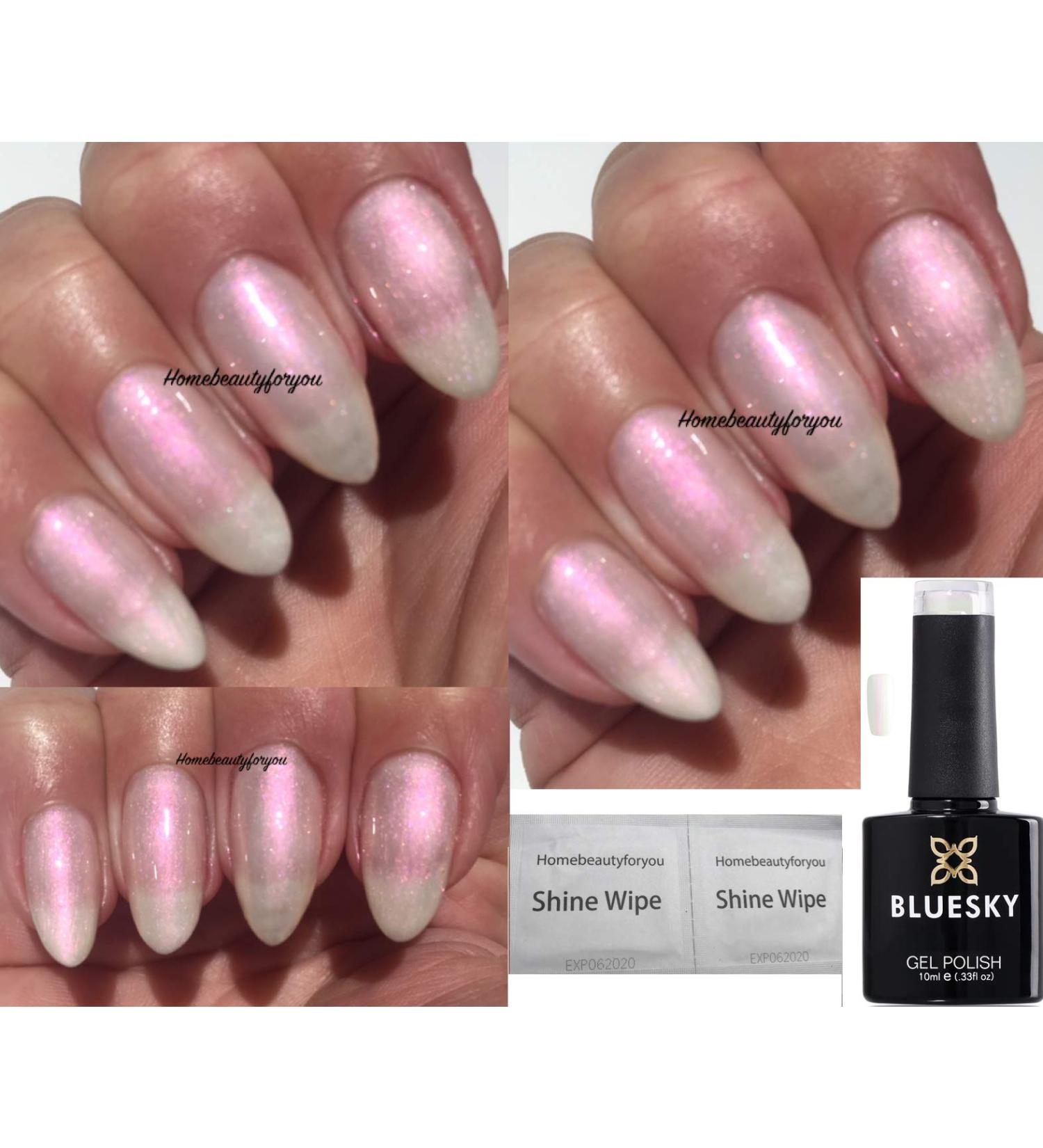 Bluesky Nail Gel Polish Moonlight & Roses Pearl Light Pink 80528 UV LED Soak Off 10ml - Buy Online on GoSupps.com
