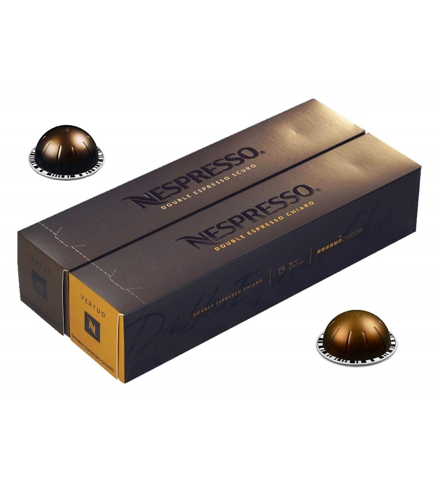  European Version Nespresso VertuoLine Double Espresso (2.7 ounce) Variety Chiaro and Scuro 20 Capsules - Buy Online on GoSupps.com