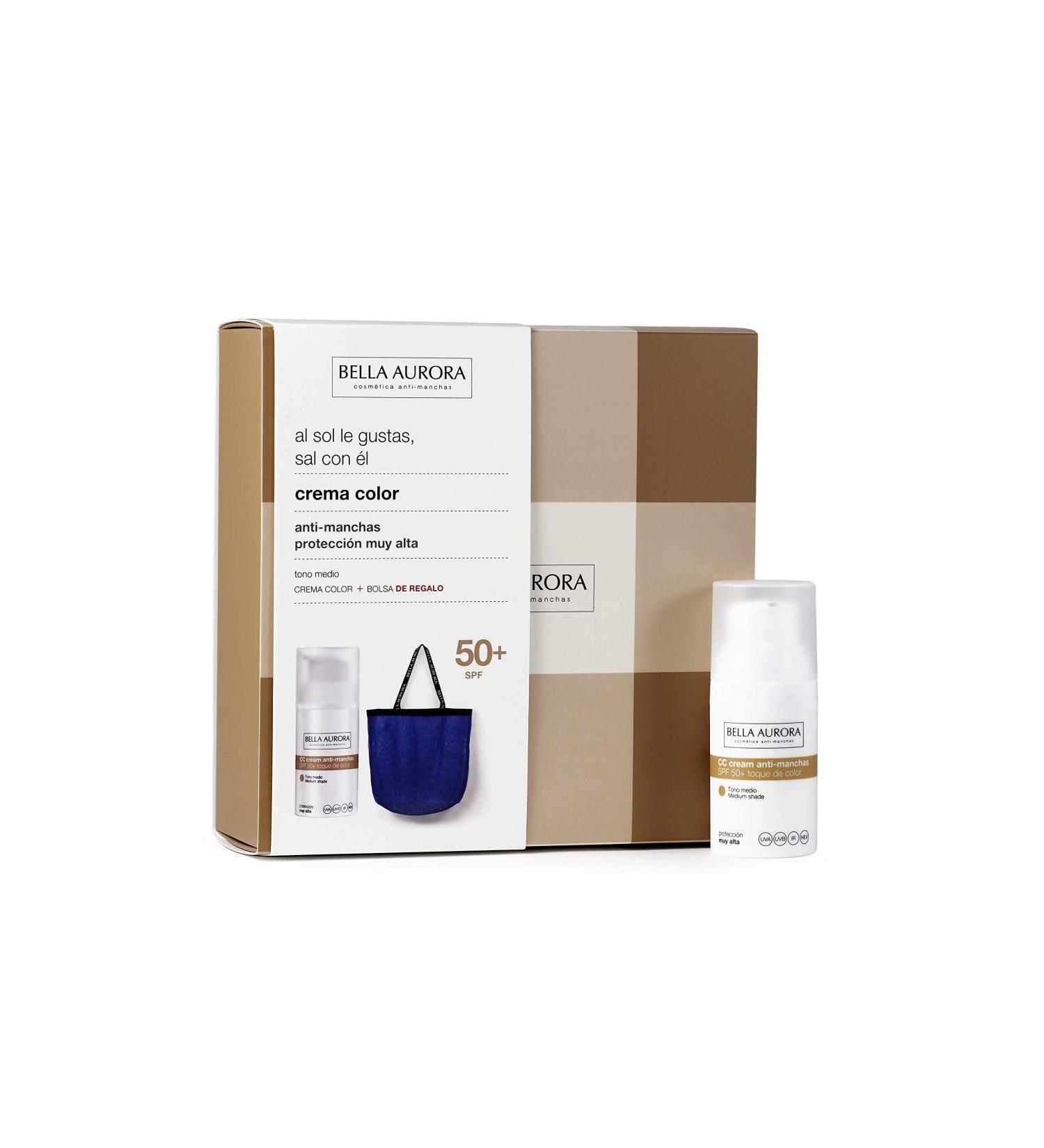 BELLA AURORA CC Cream medium tone + Beach Bag 300 gr beige