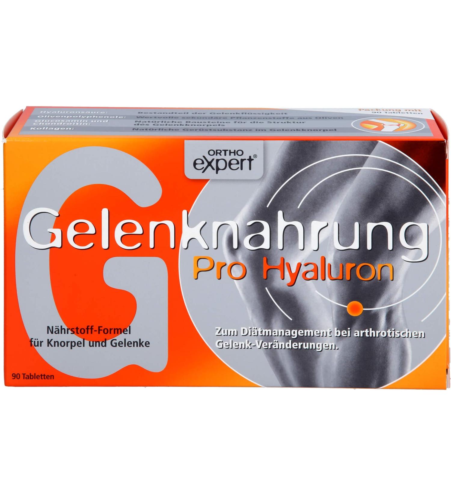 Joint Nutrition Pro Hyaluron Orthoexpert Tablets - 90 pcs | Premium Joint Support & Hydration - Buy Online on GoSupps.com