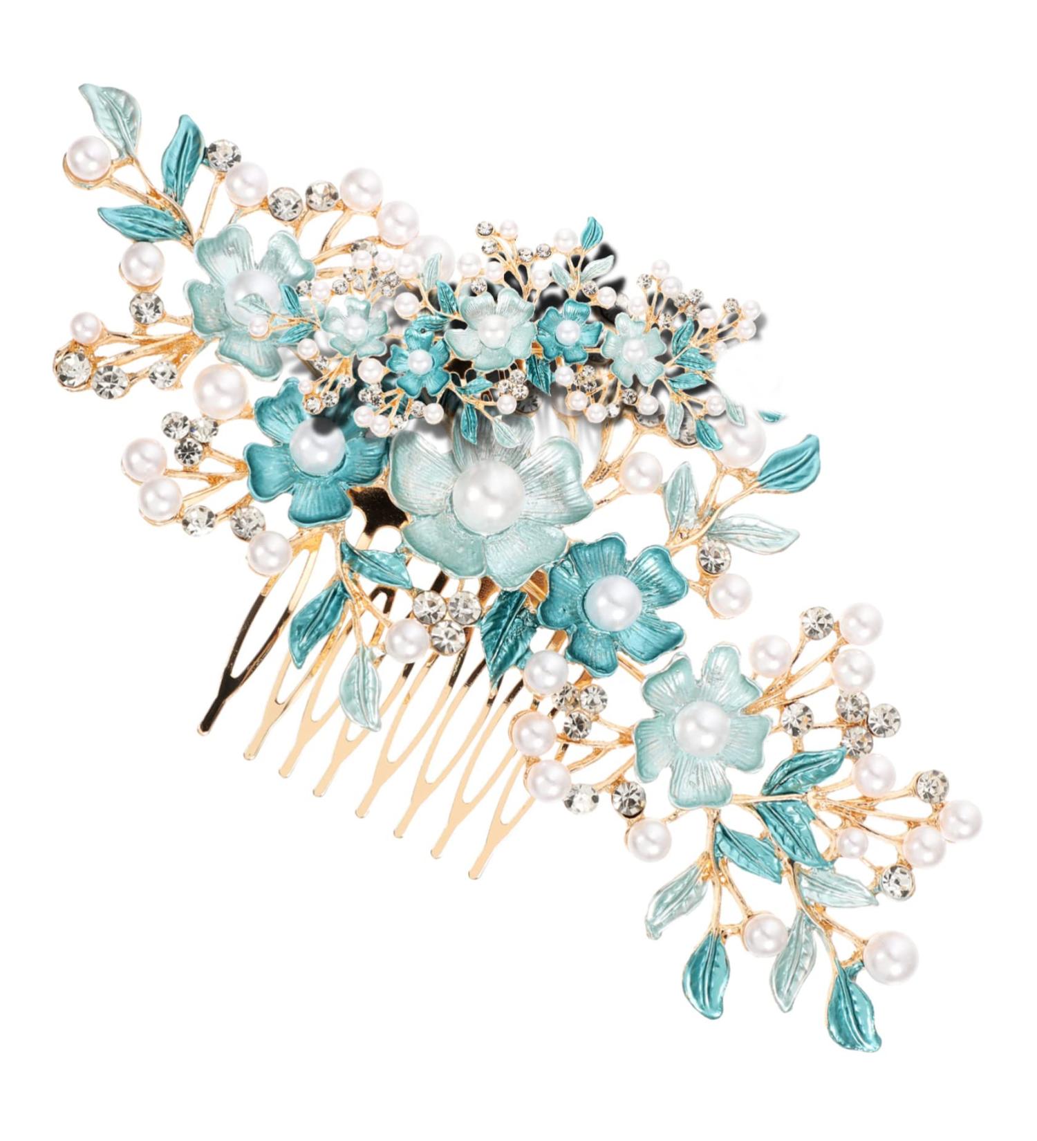 Hair Plug Hair Clip Rhinestone Bobby Pins Hair Barrettes Hair Pin Flower Hair Comb Tiaras for Hair Accessories for Women Wedding Bride Hairpin Women Headpiece Women Headdress Beatifufu - Buy Online on GoSupps.com