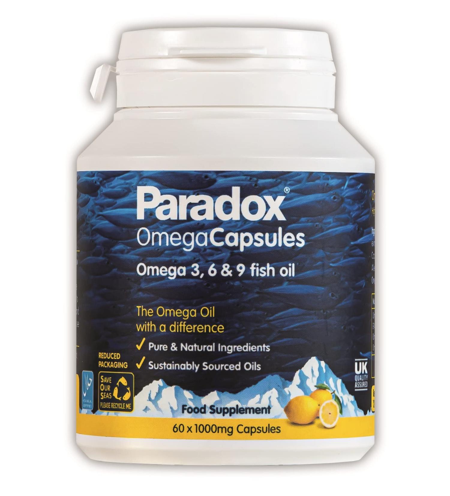 Paradox Omega 1000mg 3-6-9 60 Capsules - 60 Count (1 Pack) - Buy Online on GoSupps.com