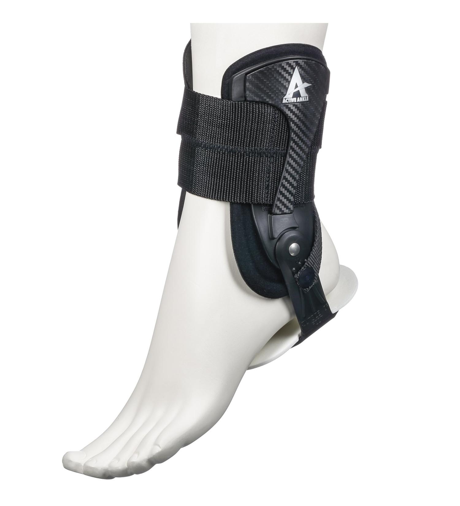 Active Ankle Volt - Rigid Ankle Brace for Injured Ankle Protection & Sprain Support | Volleyball Cheerleading & Football Stabilizers | Black Small - Buy Online on GoSupps.com