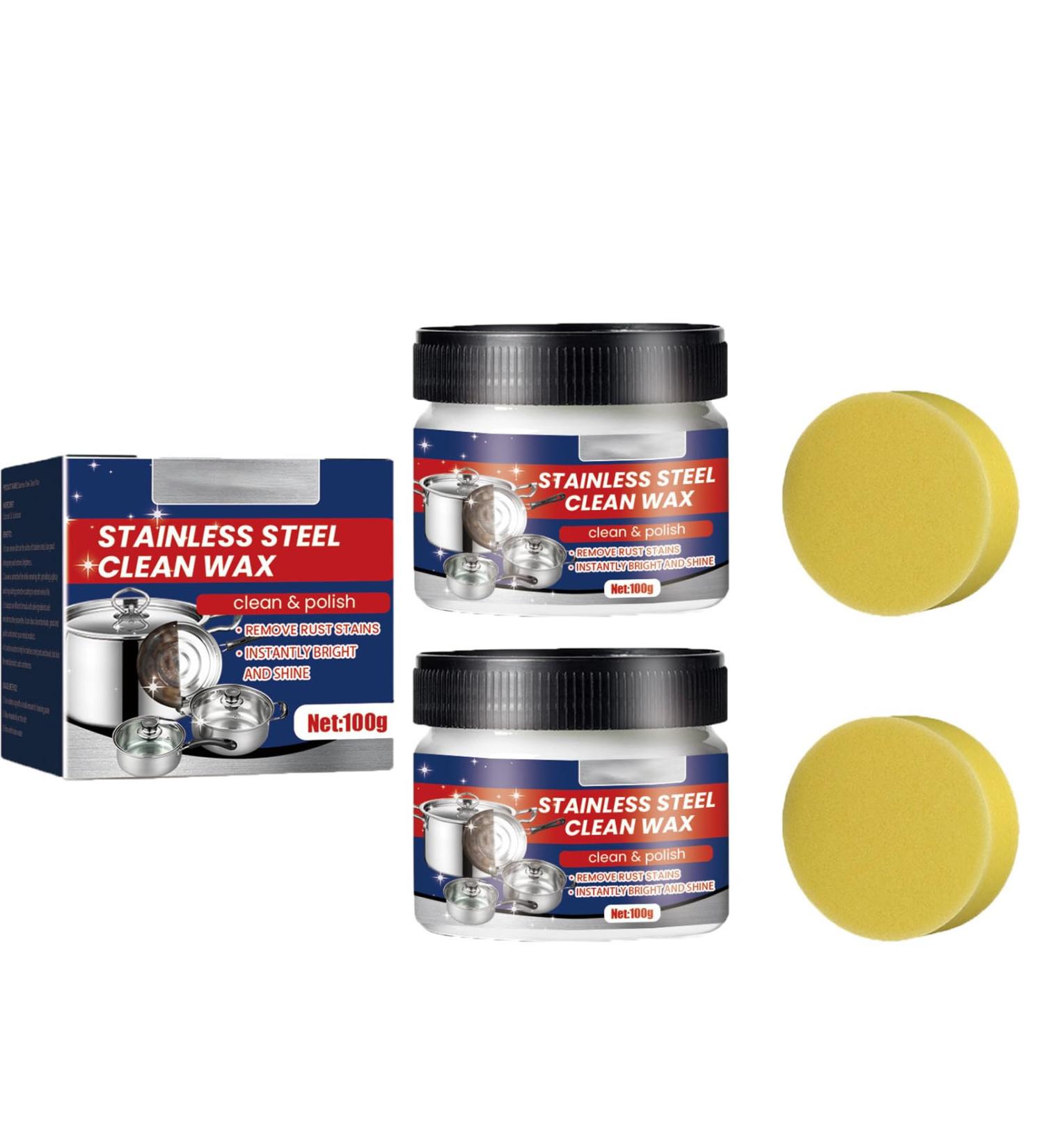 Magical Nano-Technology Stainless Steel Cleaning Paste Stainless Steel Cleaning Paste Stainless Steel Clean Wax Metal Polish Paste and Polish for Appliances (2) - Buy Online on GoSupps.com