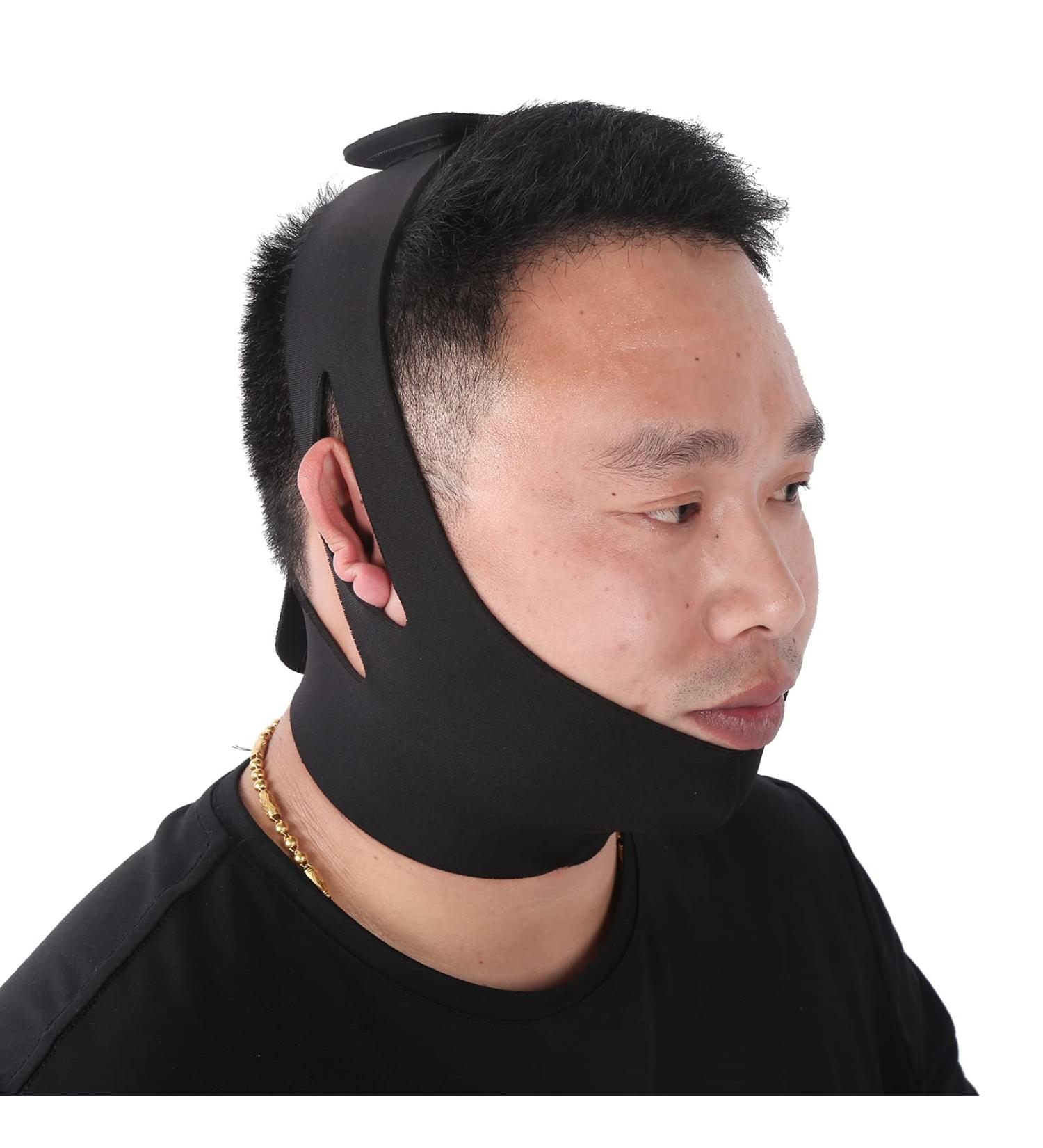 Double Chin Reducer Reusable V Line Mask Facial Slimming Strap Face Lifting Belt V Shaped Slimming Face Mask Chin Up Mask Lifting Bandage Neck and Chin Compression Garment Wrap - Buy Online on GoSupps.com