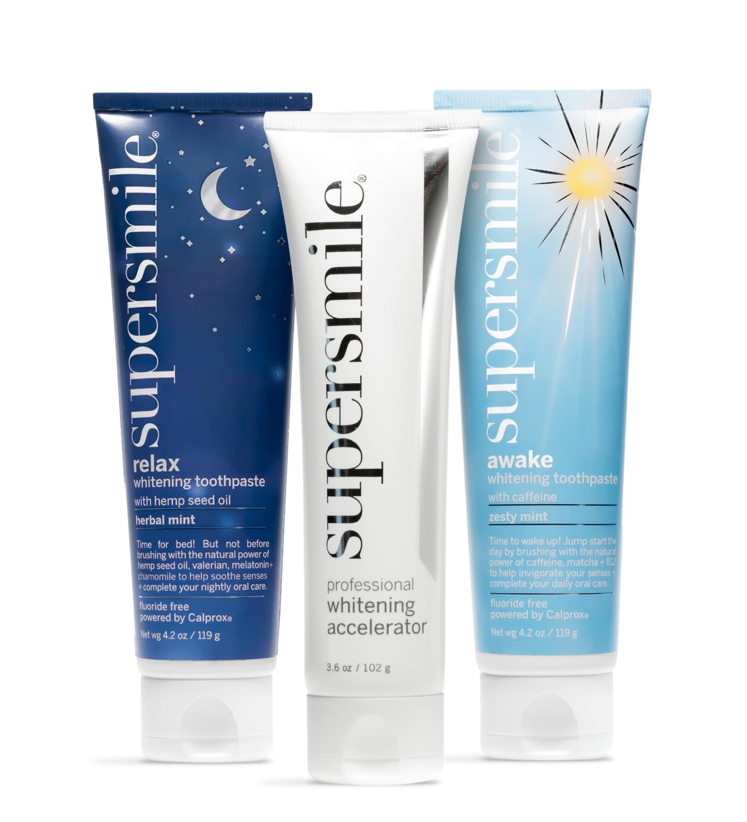 Supersmile Awake & Relax Teeth Whitening Kit - Brighten Your Smile Anywhere | International Shipping Available - Buy Online on GoSupps.com