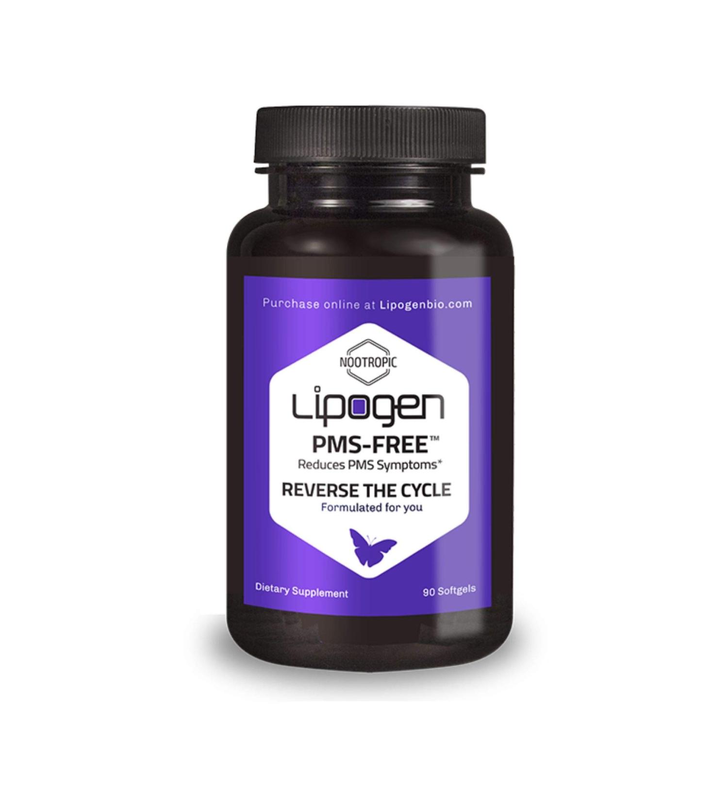 PMS-Free : Clinically Proven PMS Relief Supplement for Women - Reduce Mood Swings & Stress - 30 Day Supply (90 Softgels - Buy Online on GoSupps.com