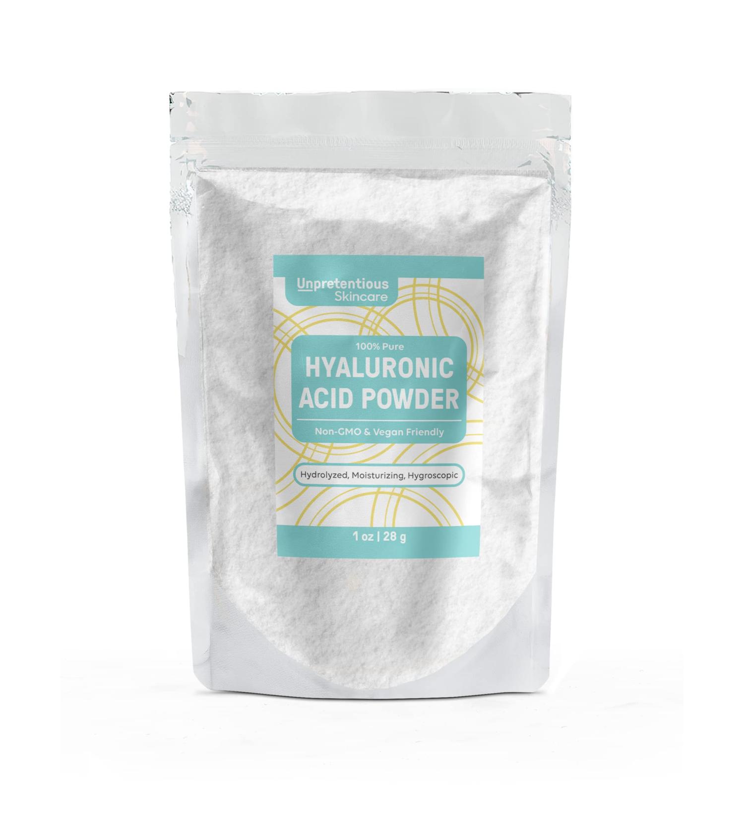 1 oz Hyaluronic Acid Powder - Food & Cosmetic Grade in Clear Resealable Bag - Buy Online on GoSupps.com