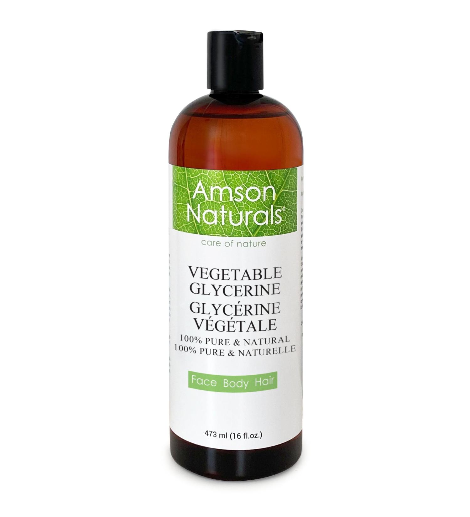 Vegetable Glycerine 16 oz / 473 ml -100% Pure & Natural Glycerin for Face Body & Hair. Ideal base in cosmetics toothpaste shampoos soaps DIY and other household items. - Buy Online on GoSupps.com