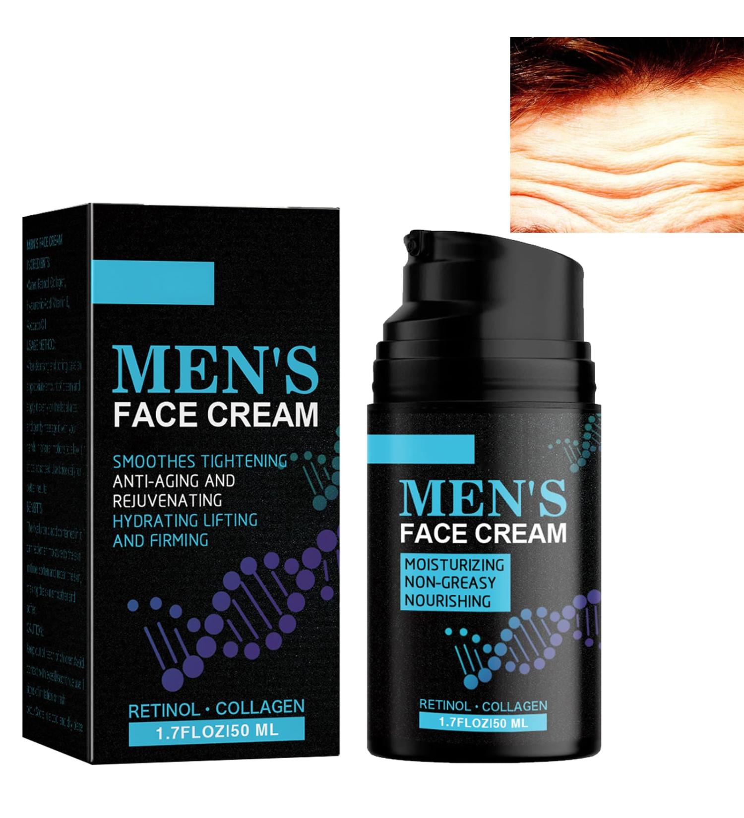 KOAHDE Retinol Anti-Age Cream for Men Retinol Men's Face Cream Retinol Anti-Wrinkle Cream for Men Men's Anti-Aging Anti-Wrinkle Cream Anti-Wrinkle Face Cream with Hyaluronic Acid and Pro-Retinol 50ML - Buy Online on GoSupps.com