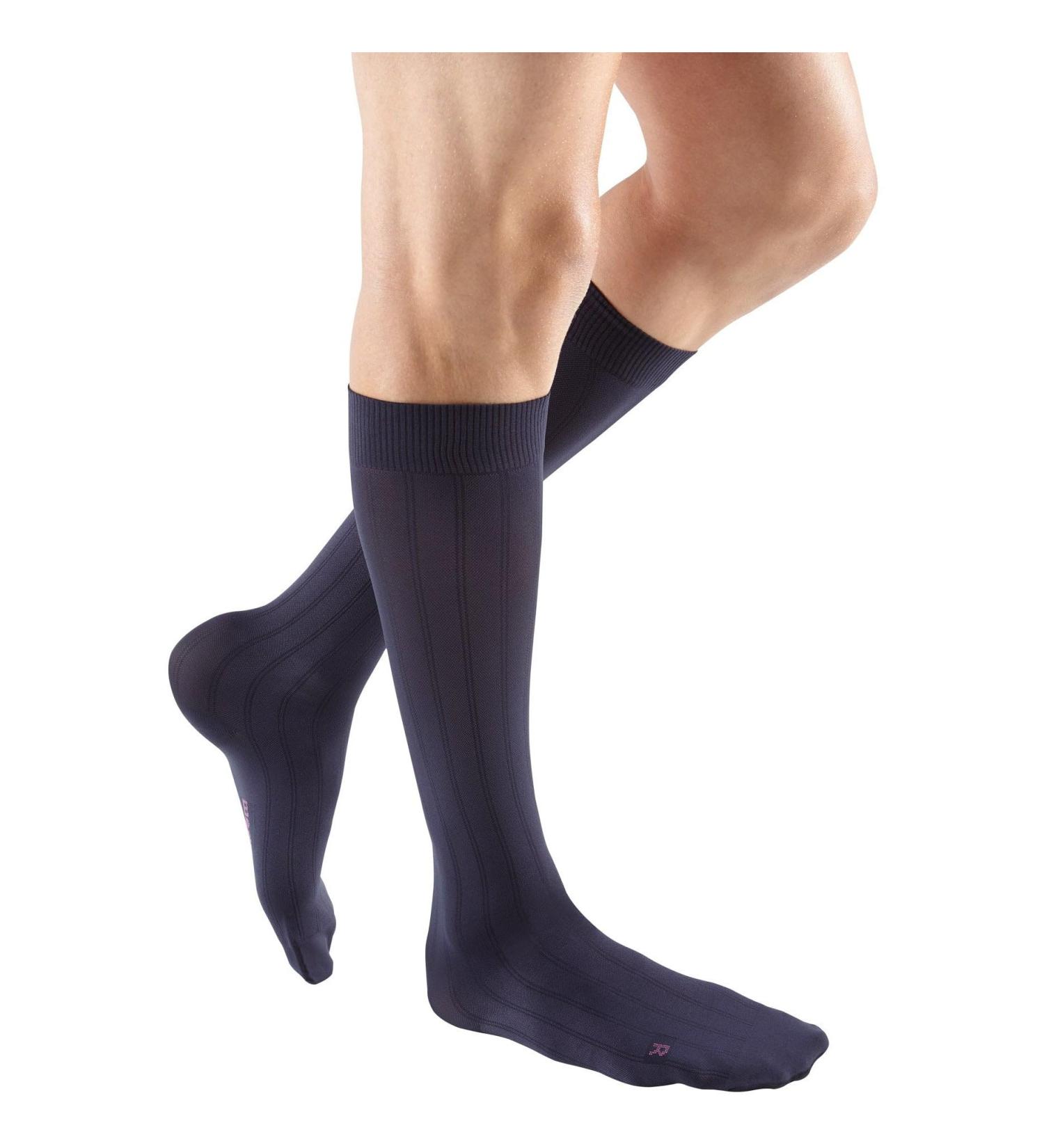 Mediven for Men Classic Compression Stockings - 20-30 mmHg Calf High Closed Toe Leg Support - Navy - International Shipping - Buy Online on GoSupps.com