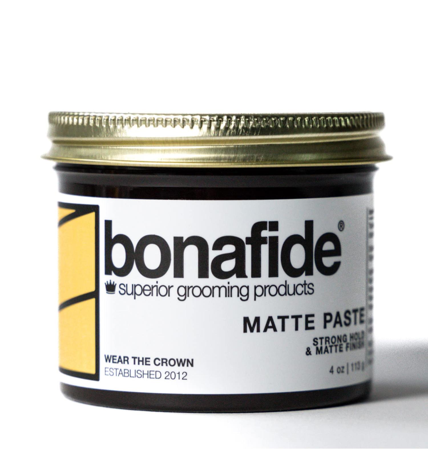 Bona Fide Pomade Matte Paste 4 oz - Strong Hold Styling Product - Buy Online on GoSupps.com