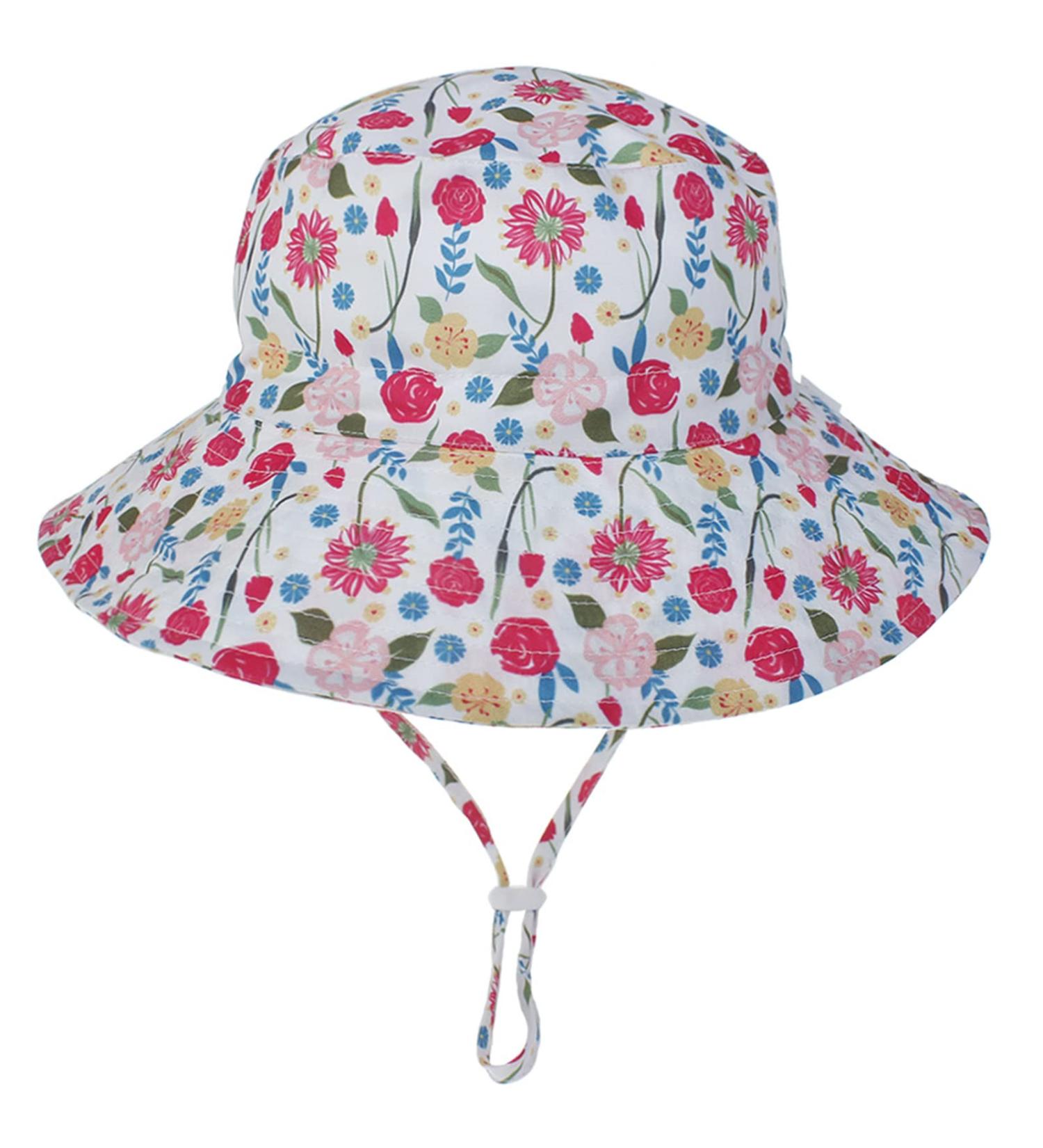 XYIYI Kids Bucket Hat | Adjustable Sun Hat for Boys Girls 6-24 Months | Rose - Buy Online on GoSupps.com
