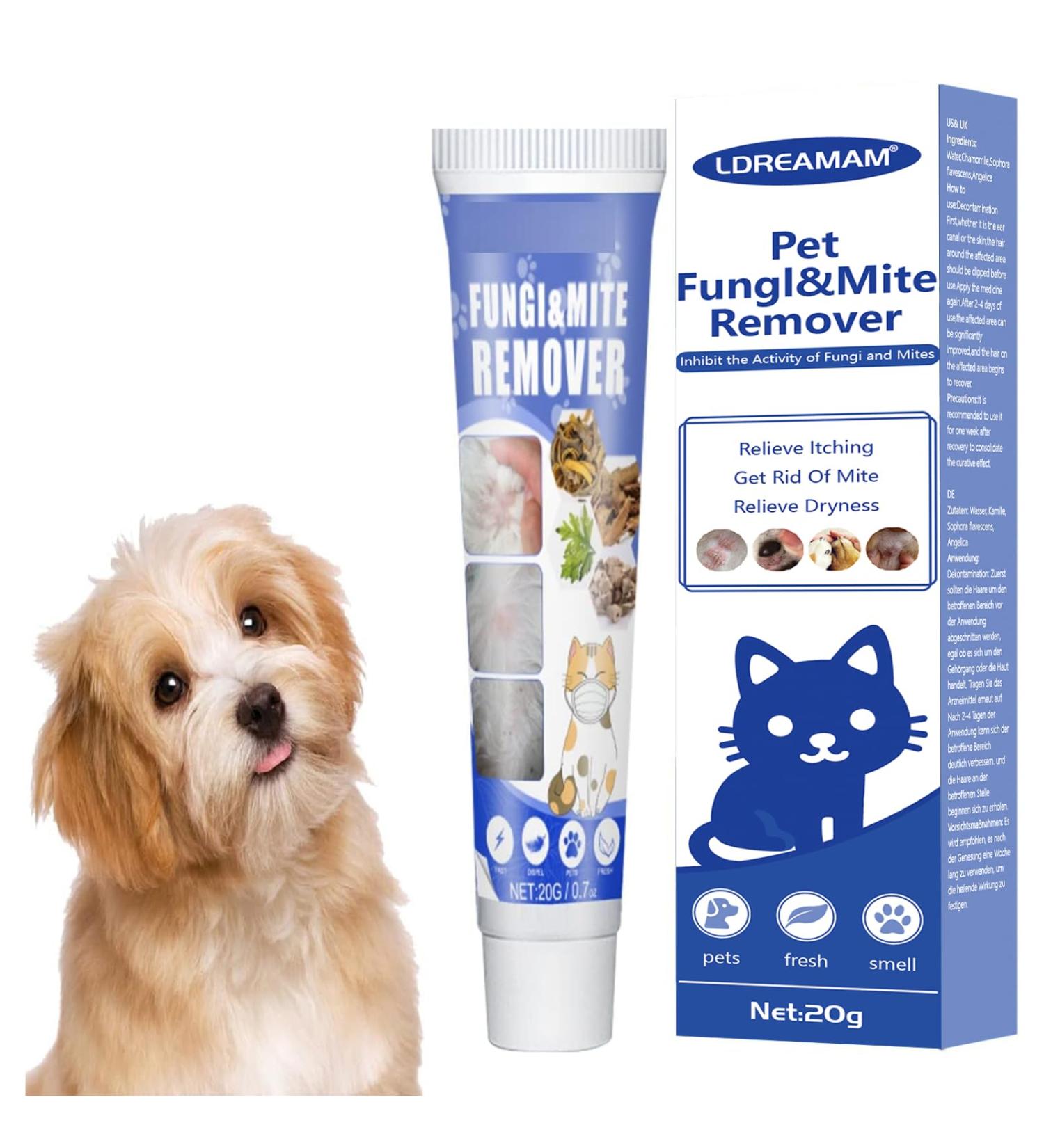 Dog Anti Mite Cream | Pet Mite Repellent & Itch Relief | Safe & Effective 20G Solution - Buy Online on GoSupps.com