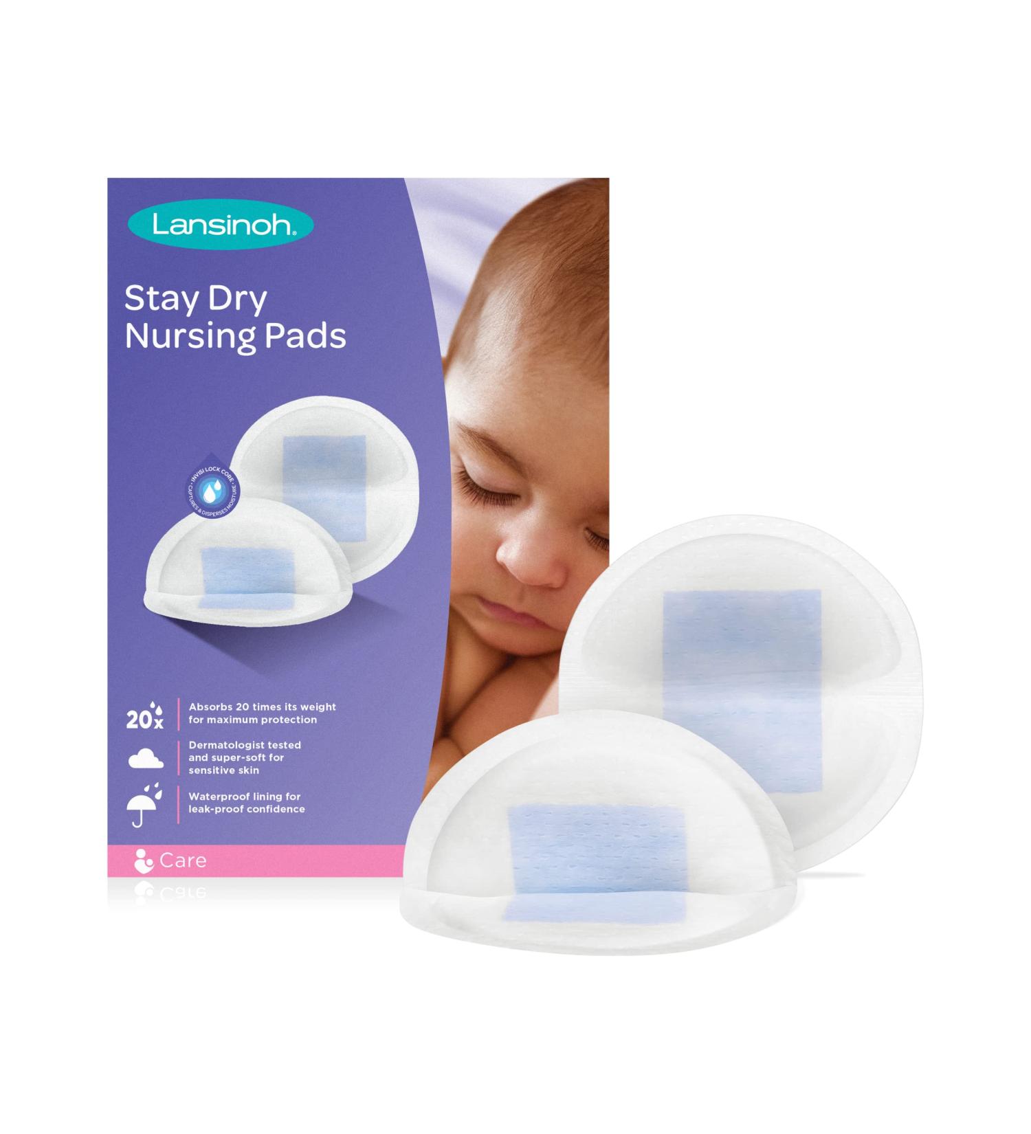 Lansinoh Nursing Pads Stay Dry - 60 Each (Pack of 8) | Best for Breastfeeding Moms | International Shipping Available - Buy Online on GoSupps.com